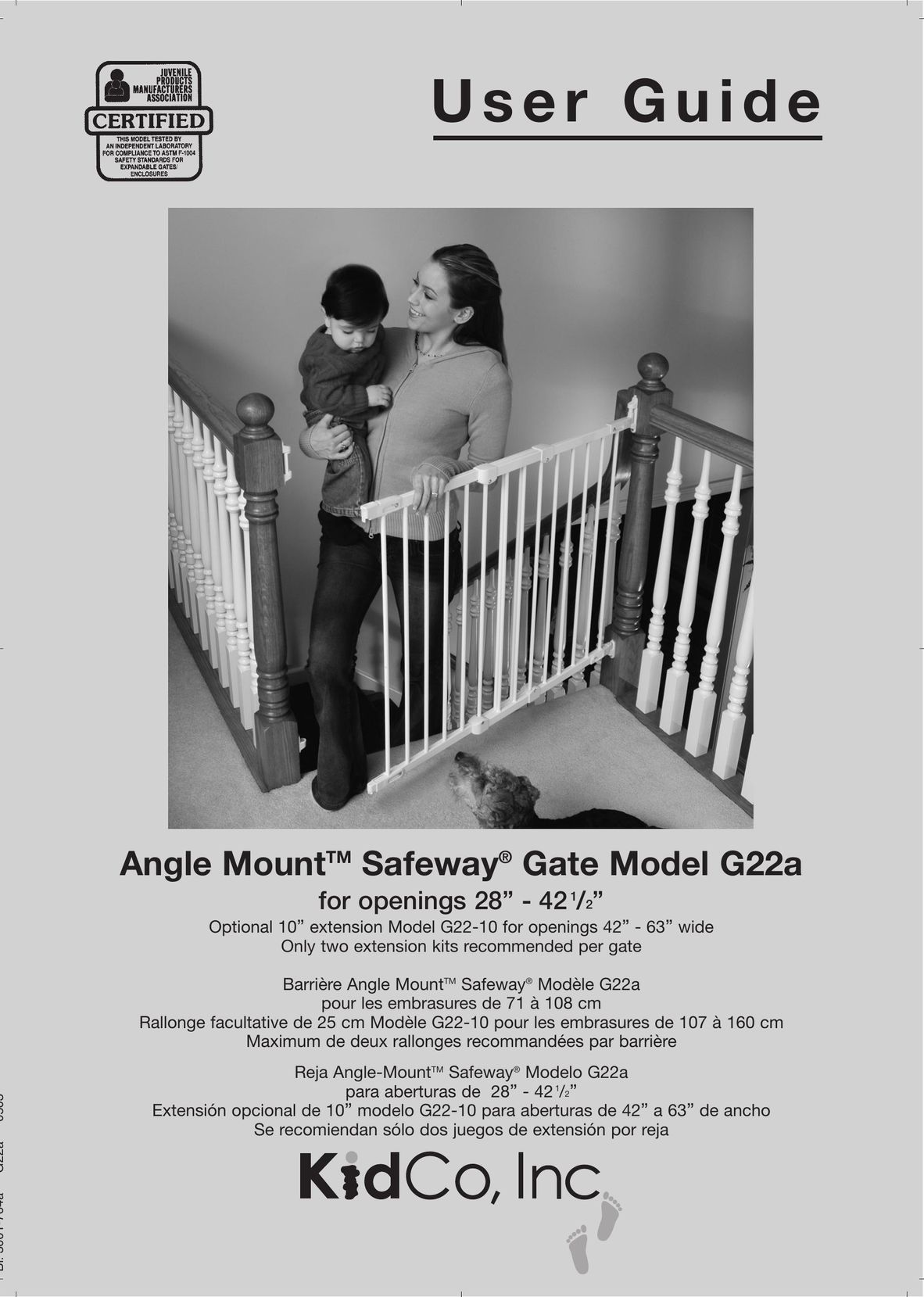 Kidco G22a Safety Gate User Manual