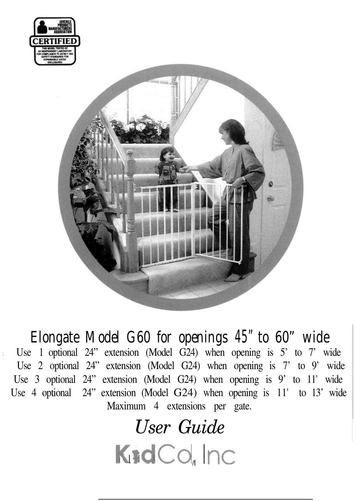 Kidco G24 Safety Gate User Manual
