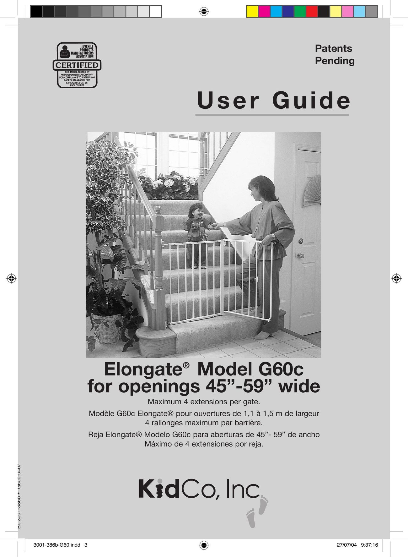 Kidco G60c Safety Gate User Manual
