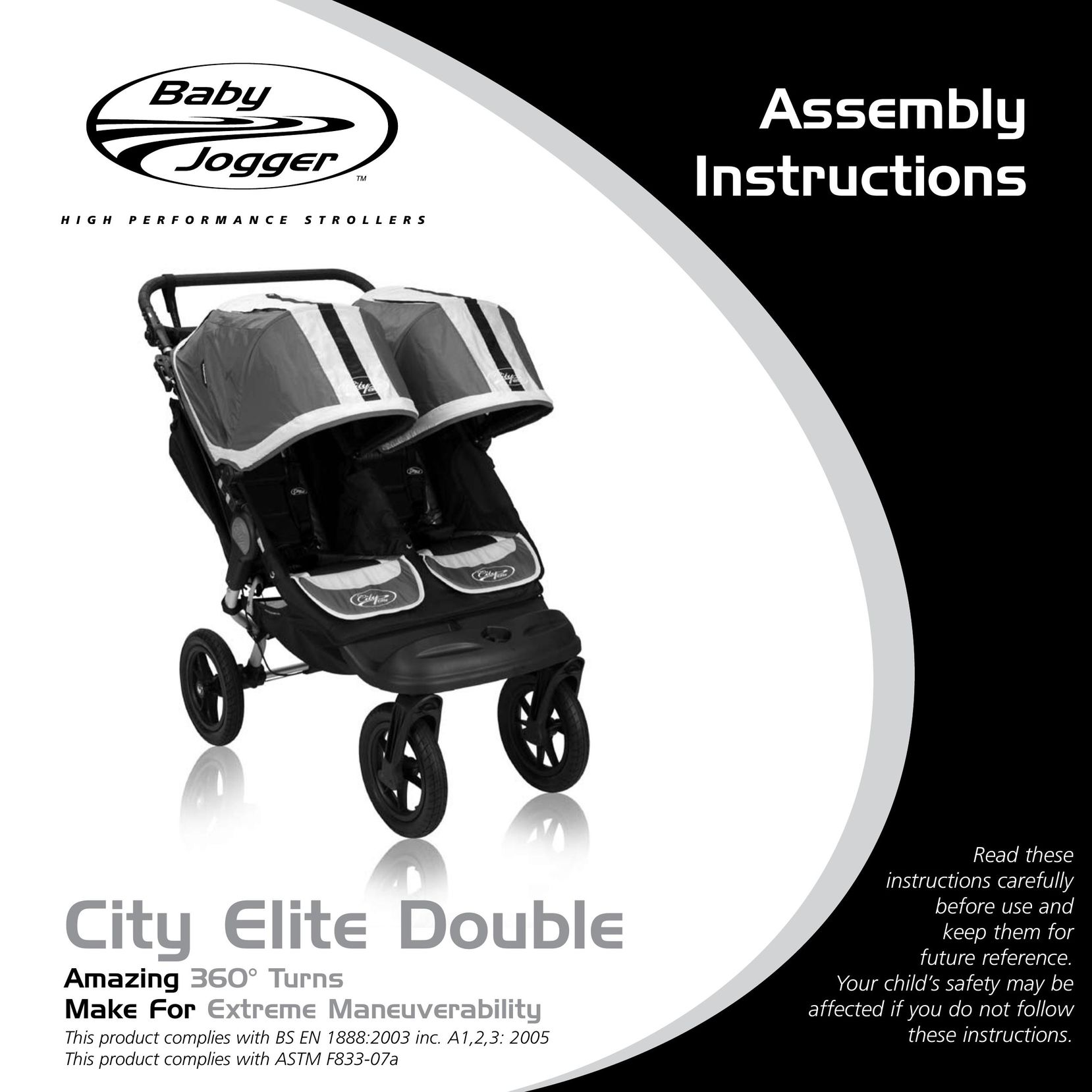 Baby Jogger ASTM F833-07A Stroller User Manual