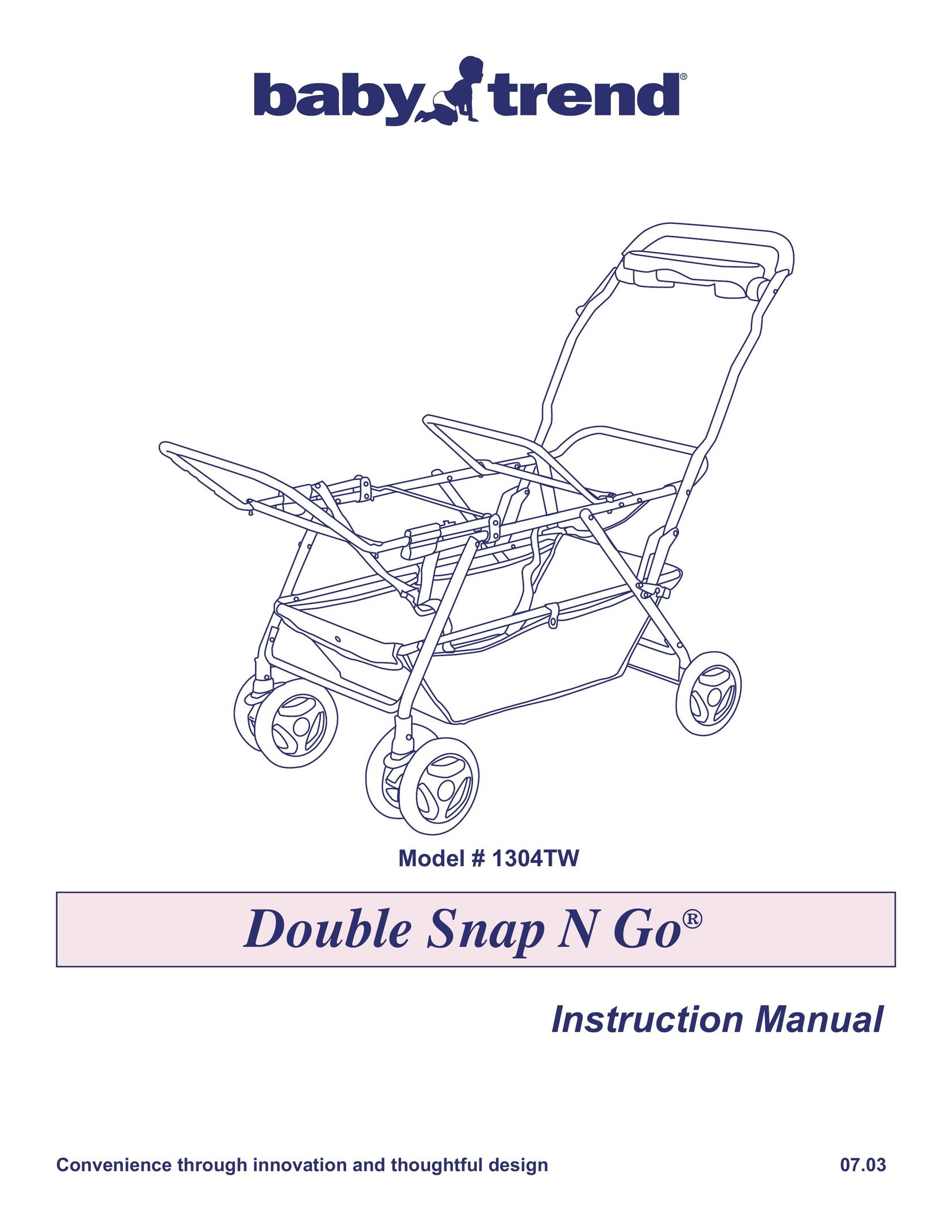 Baby Trend 1304TW Stroller User Manual