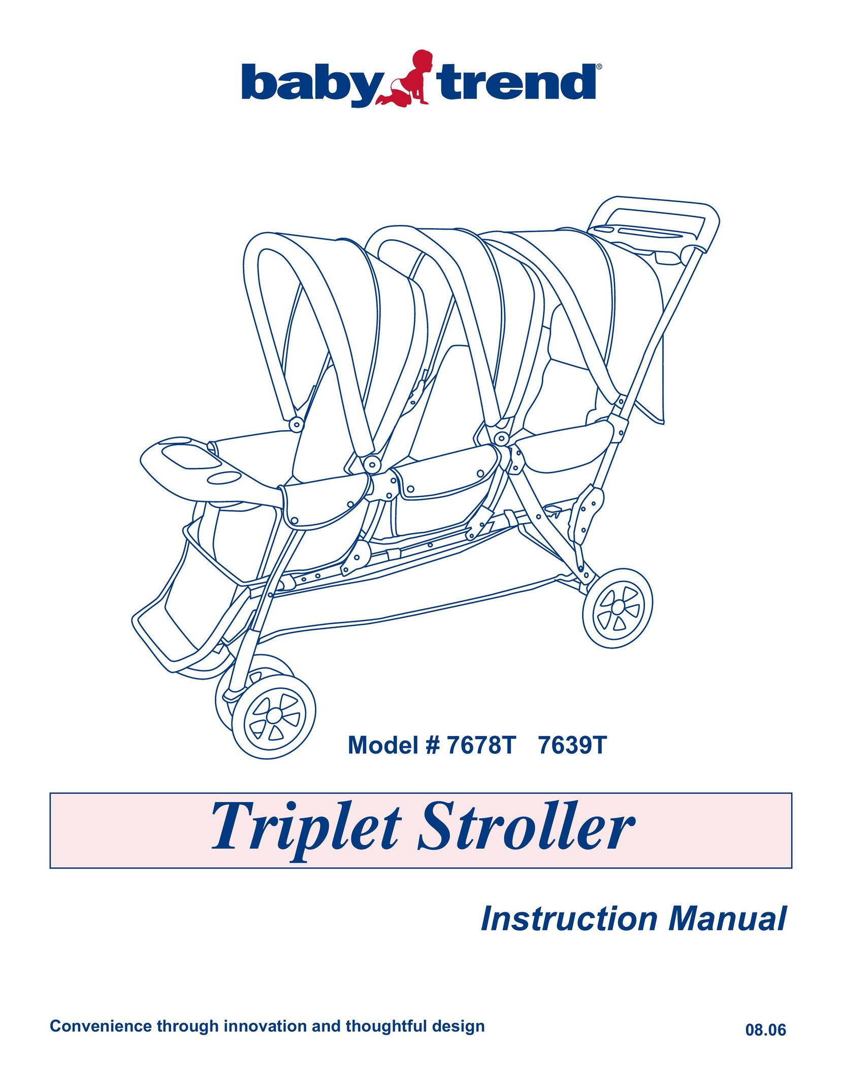 Baby Trend 7678T 7639T Stroller User Manual