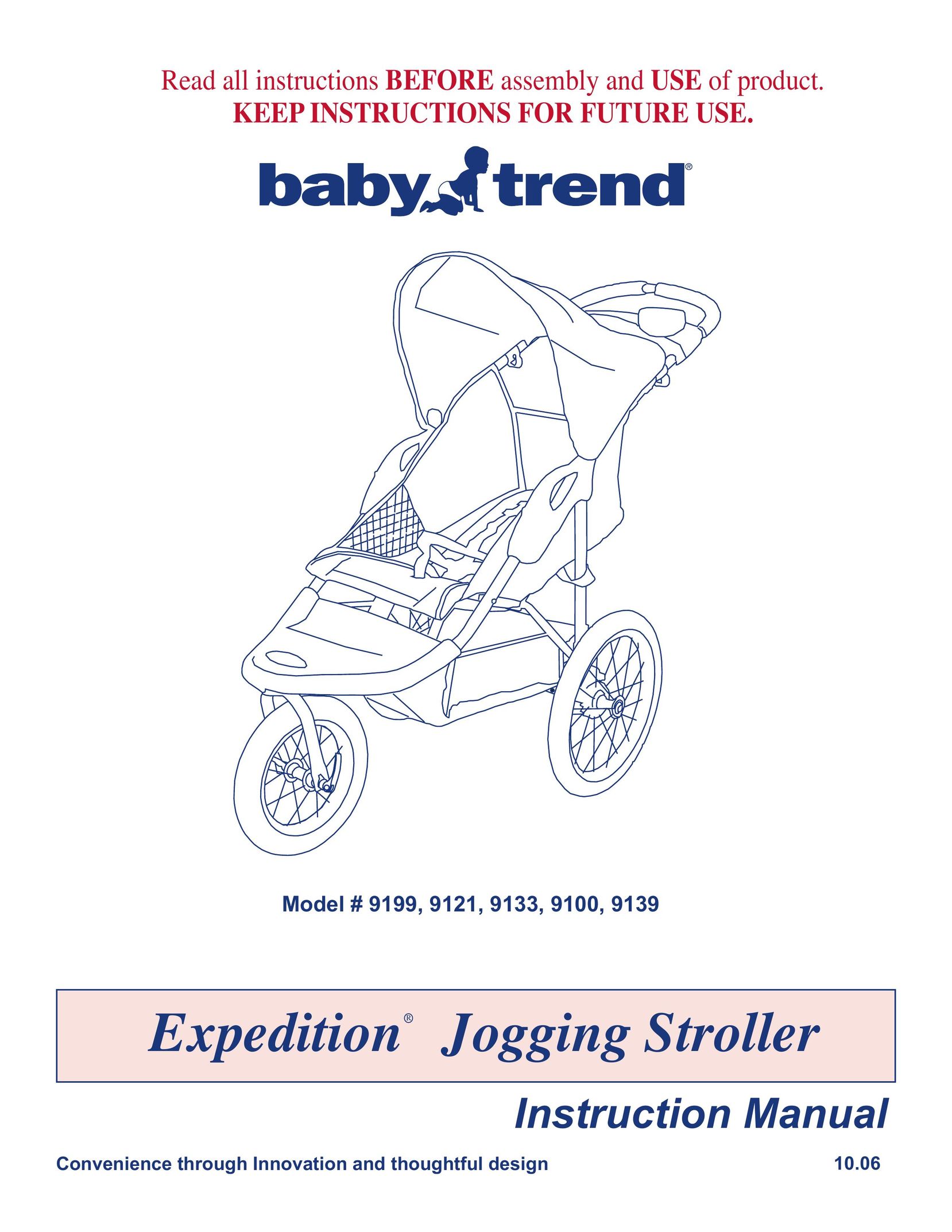 Baby Trend 9121 Stroller User Manual