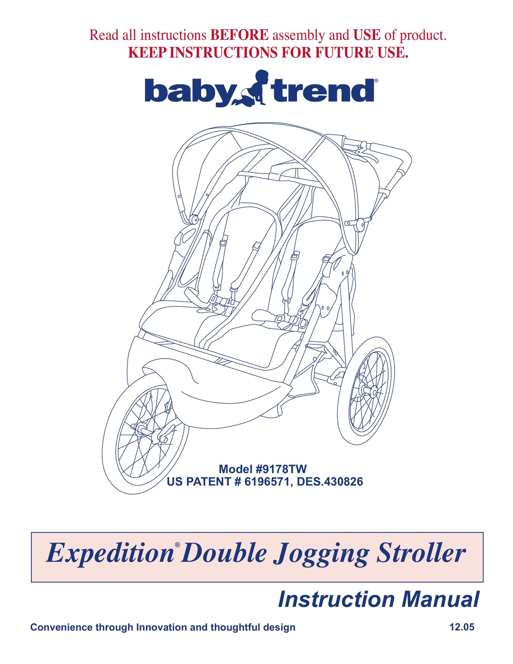 Baby Trend 9178TW Stroller User Manual