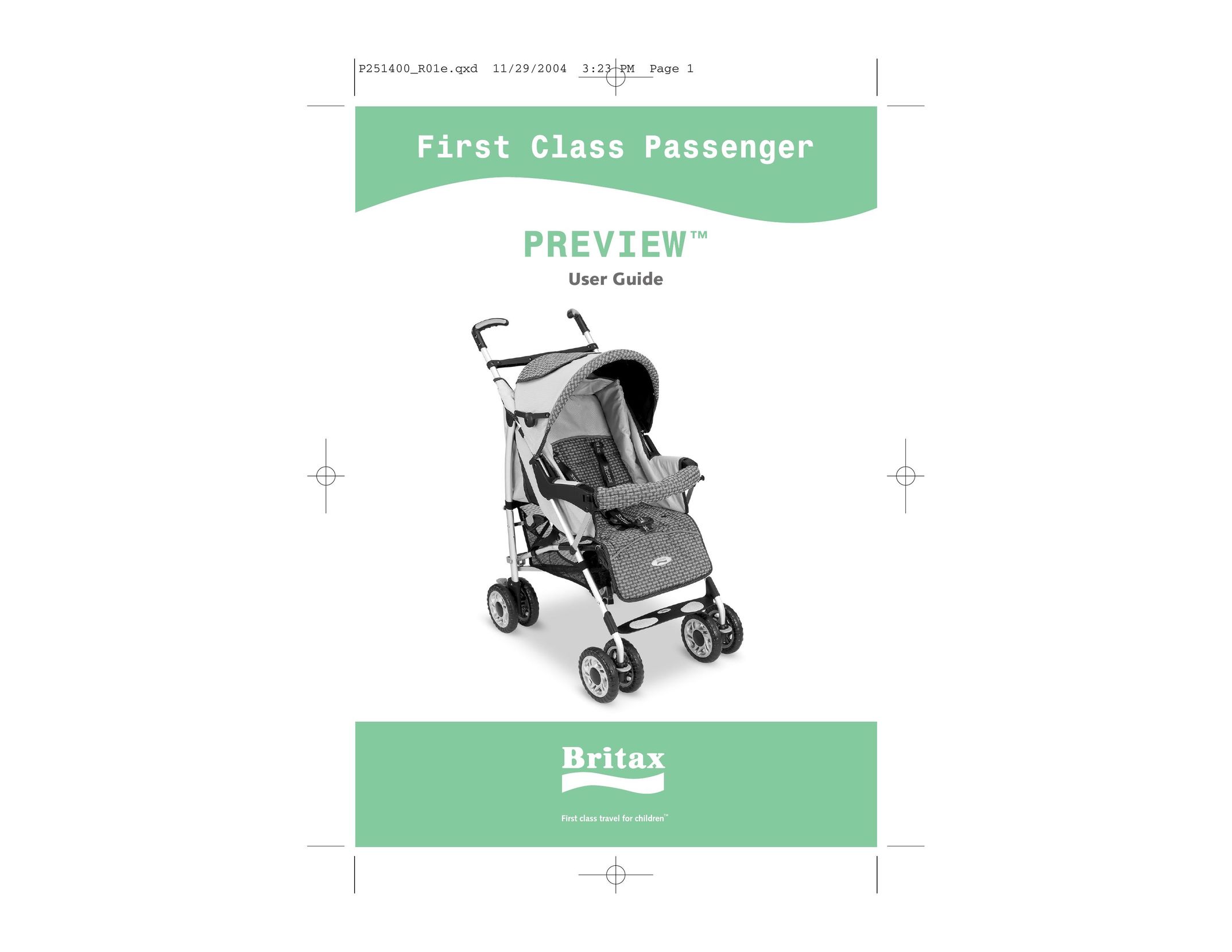 Britax Y2K 03.A Stroller User Manual