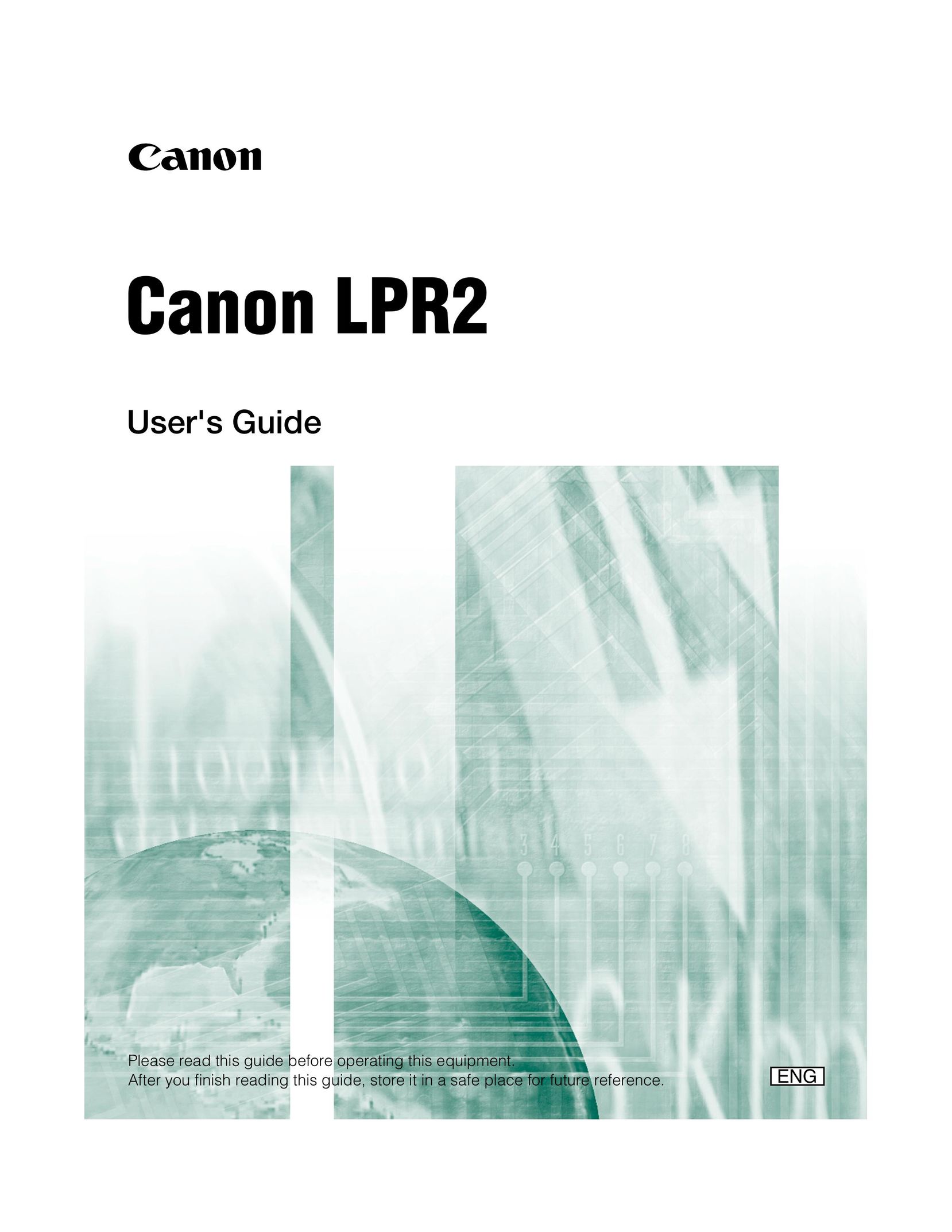 Canon LPR2 Stroller User Manual