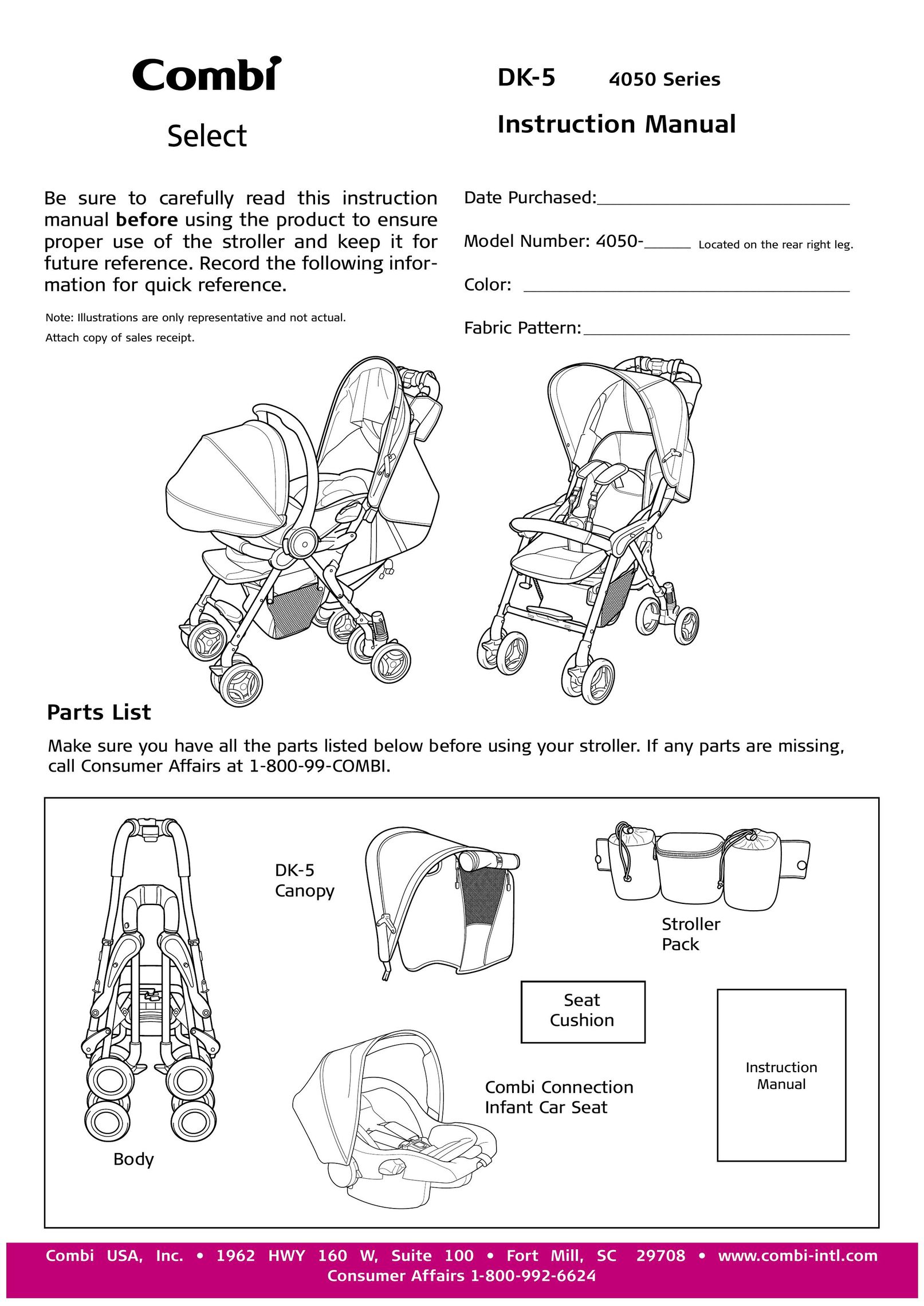 Combi DK-5 4050 Stroller User Manual