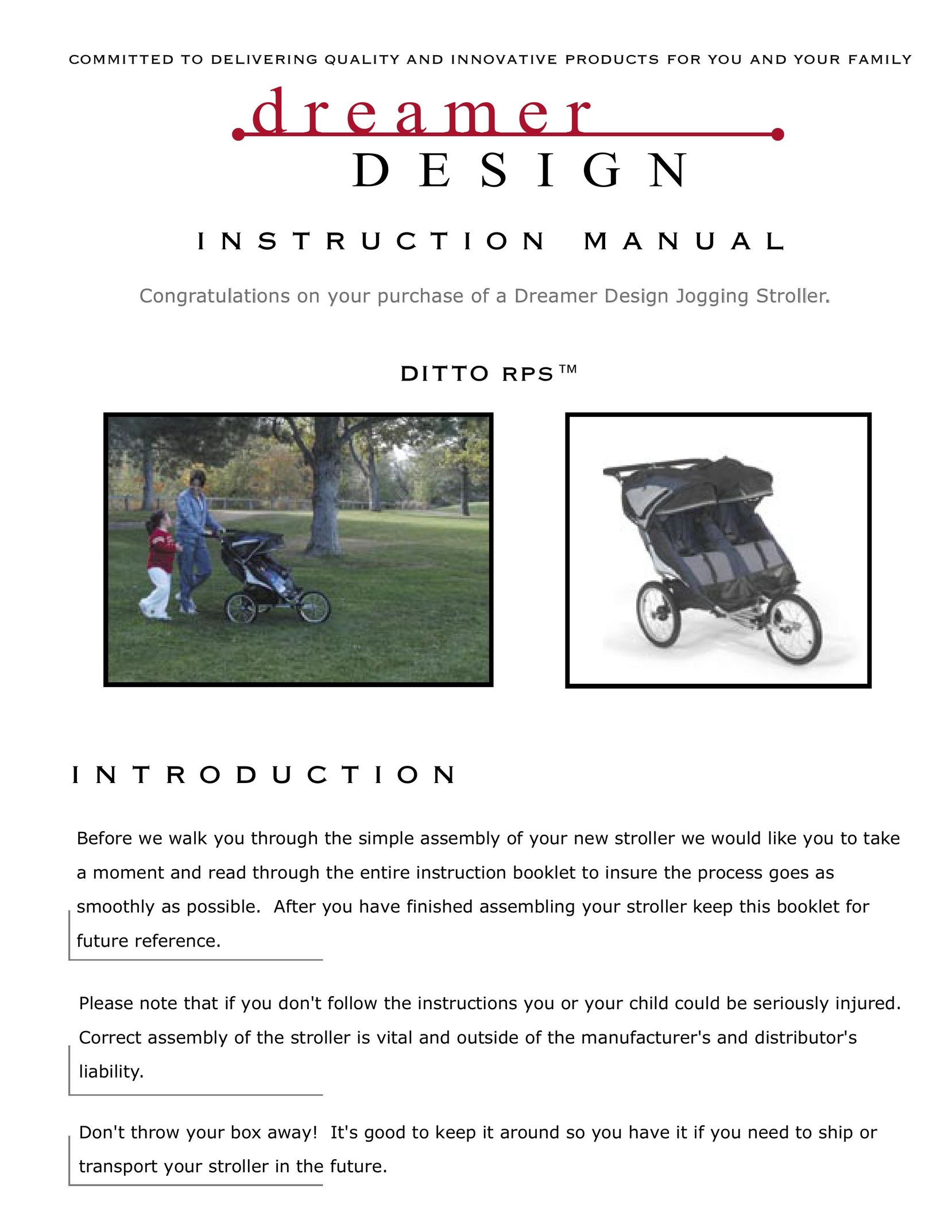 Dreamer Design Ditto RPS Stroller User Manual