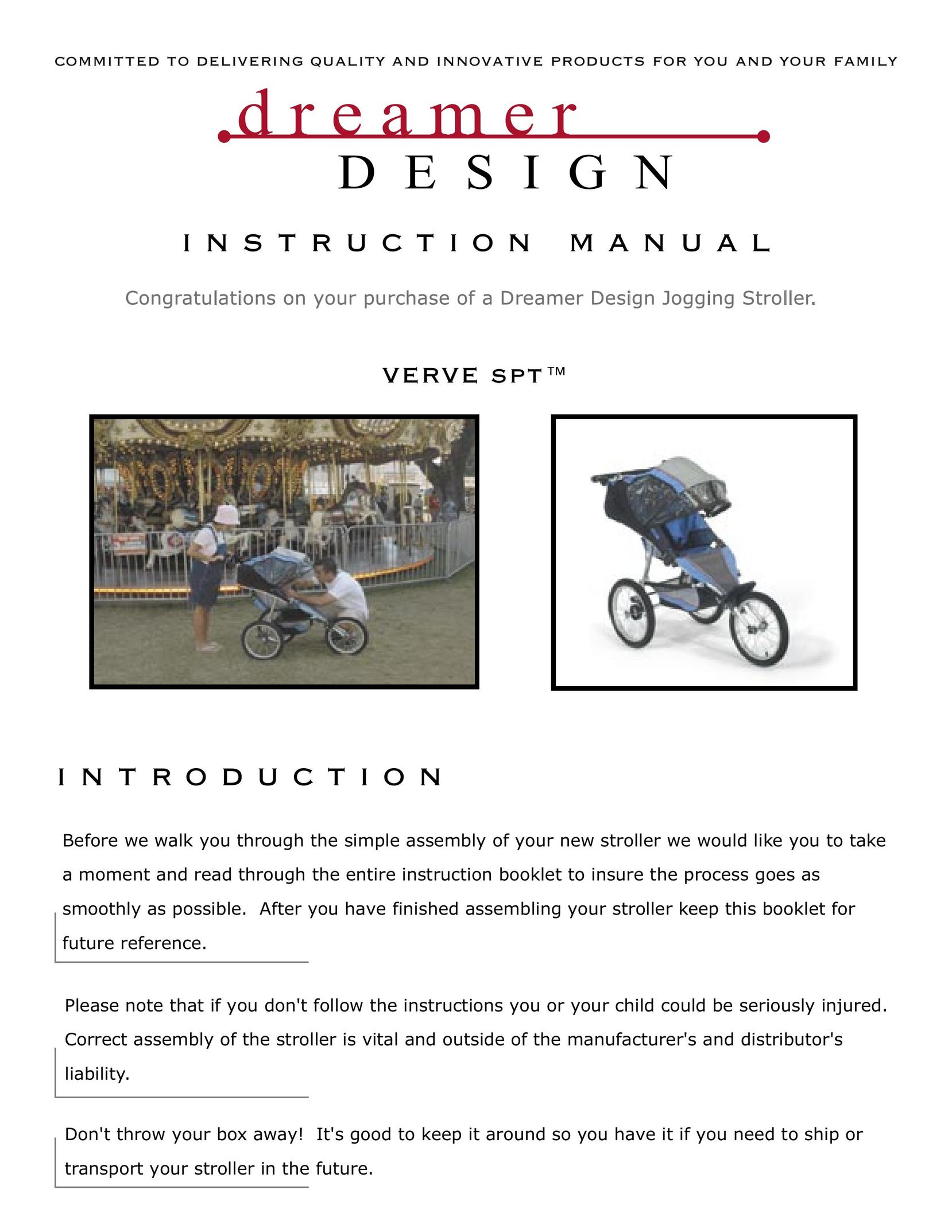 Dreamer Design SPT Stroller User Manual