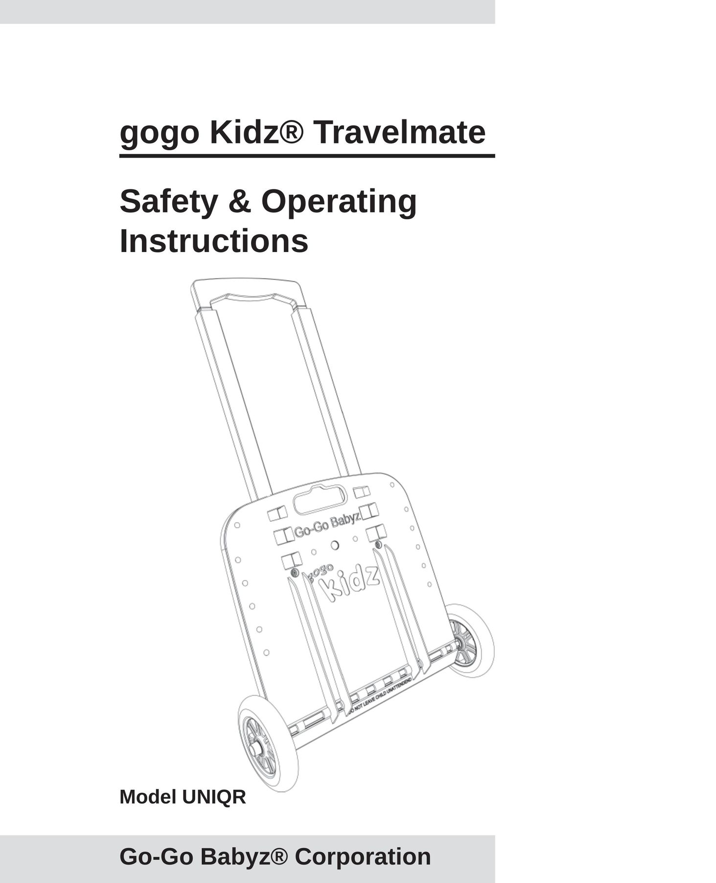 Go-Go Babyz UNIQR Stroller User Manual