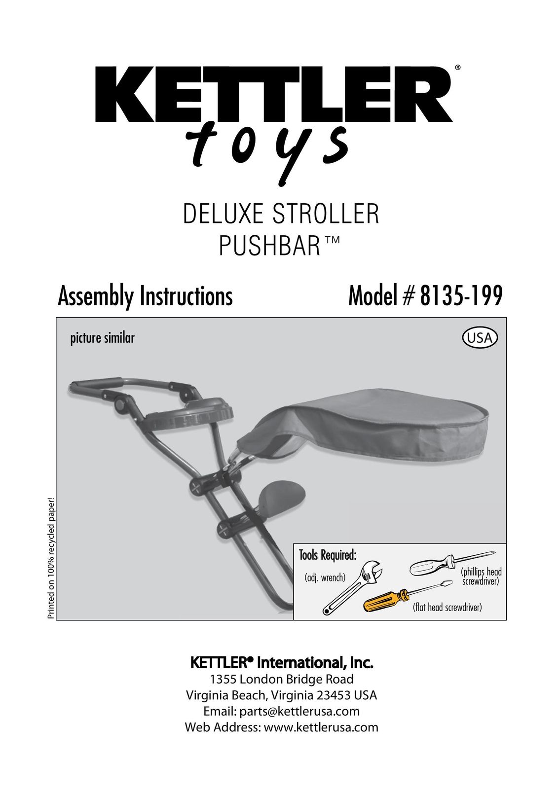 Kettler 8135-199 Stroller User Manual