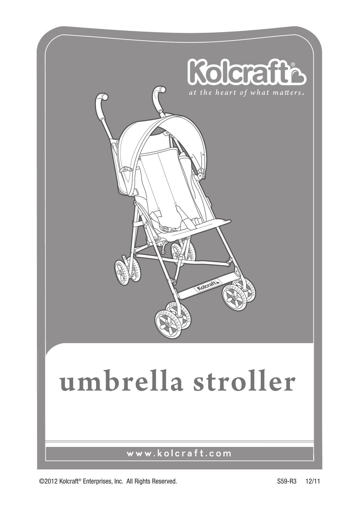 Kolcraft S59-R3 Stroller User Manual