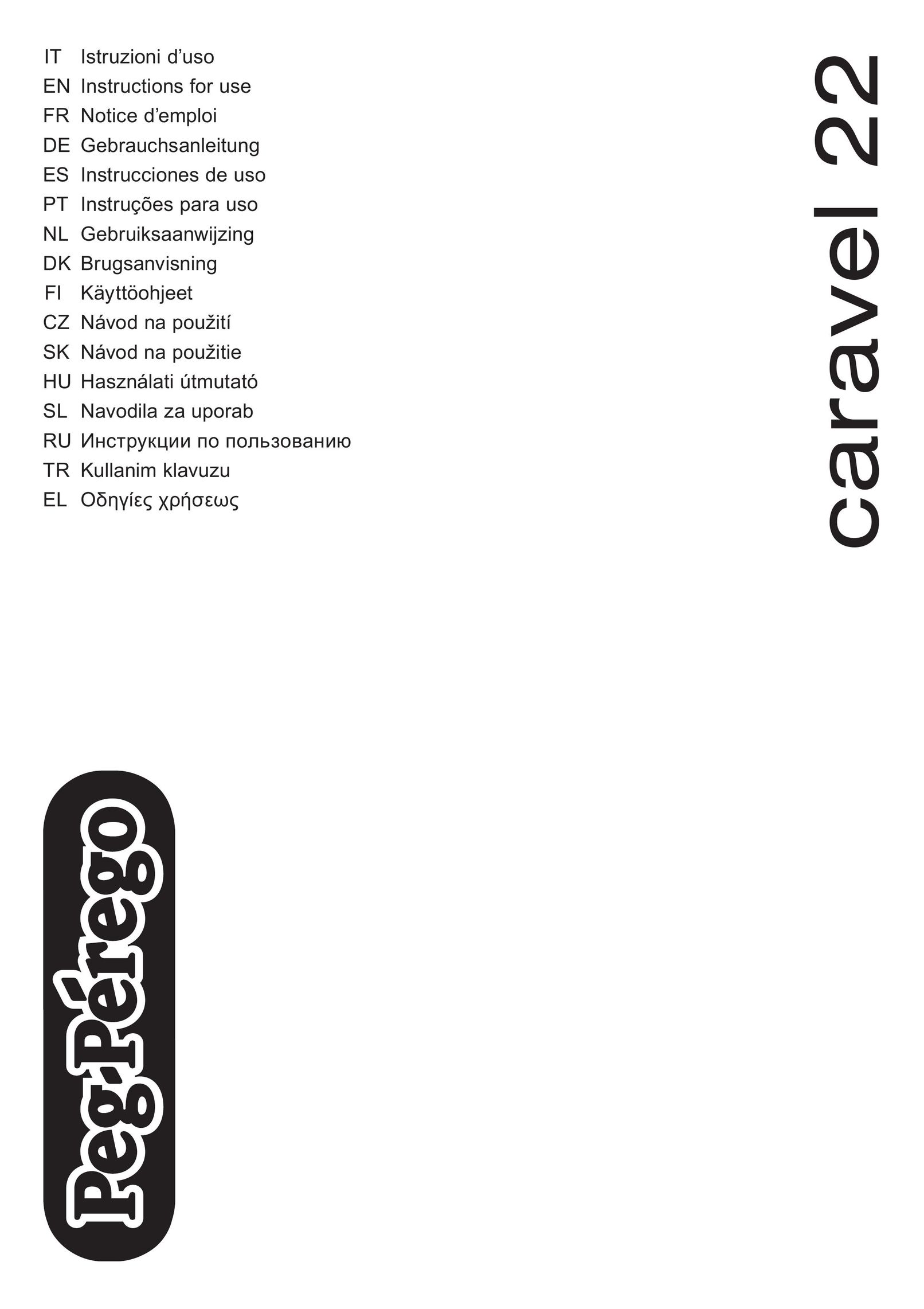 Peg-Perego Caravel 22 Stroller User Manual