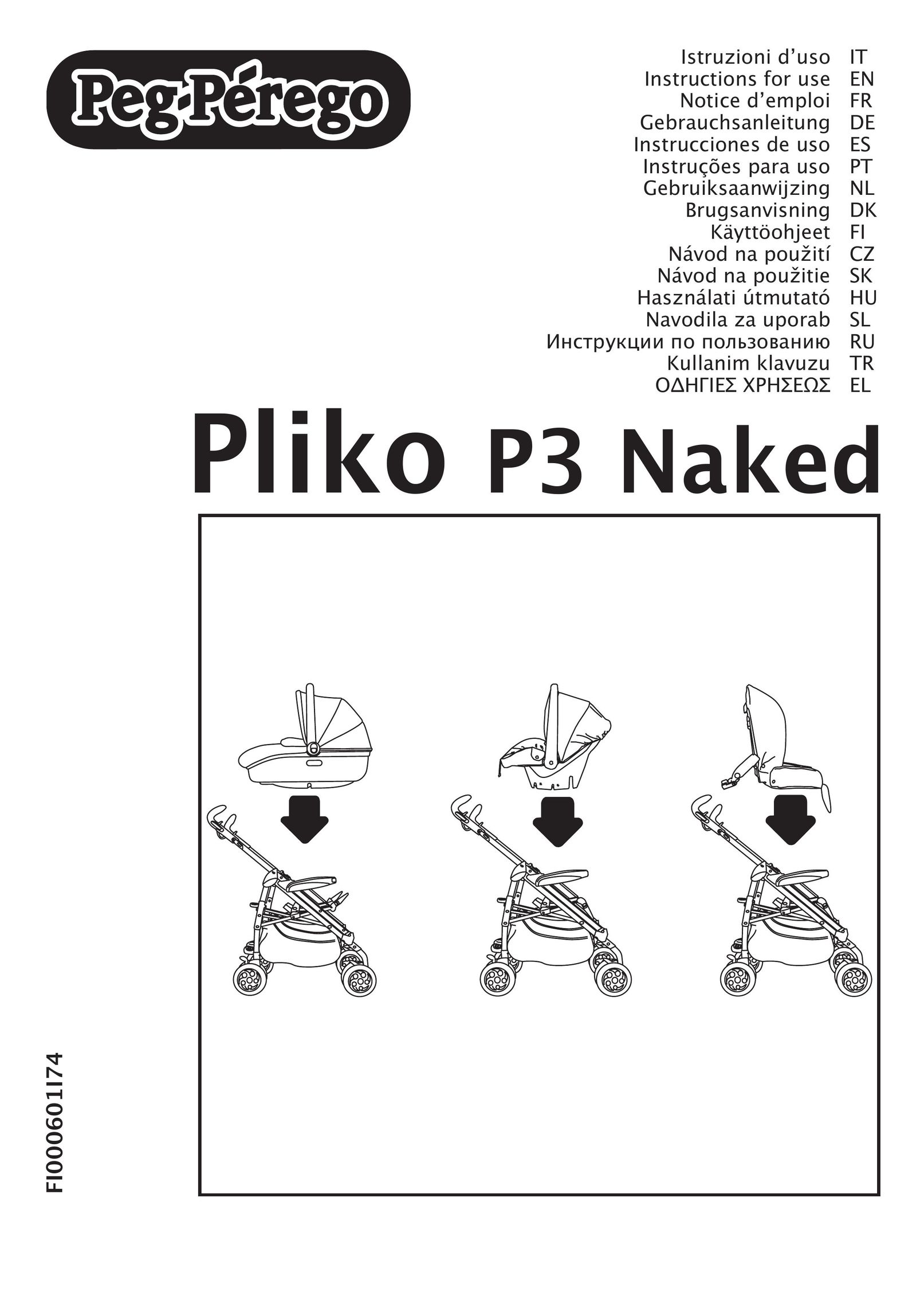 Peg-Perego Pliko P3 Naked Stroller User Manual