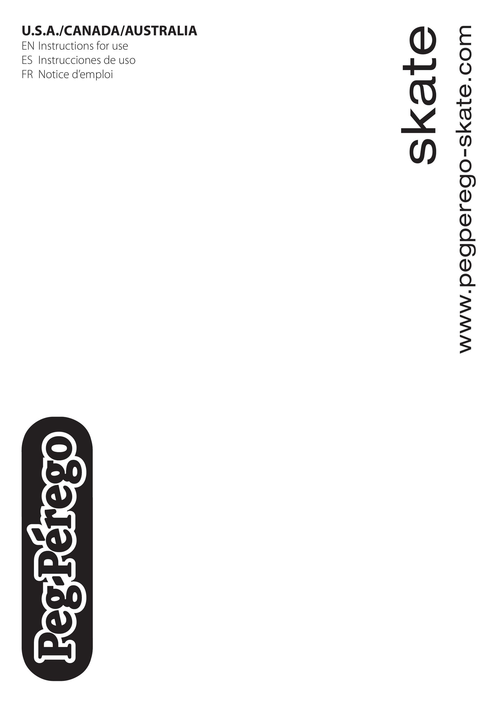 Peg-Perego SKATE Stroller User Manual