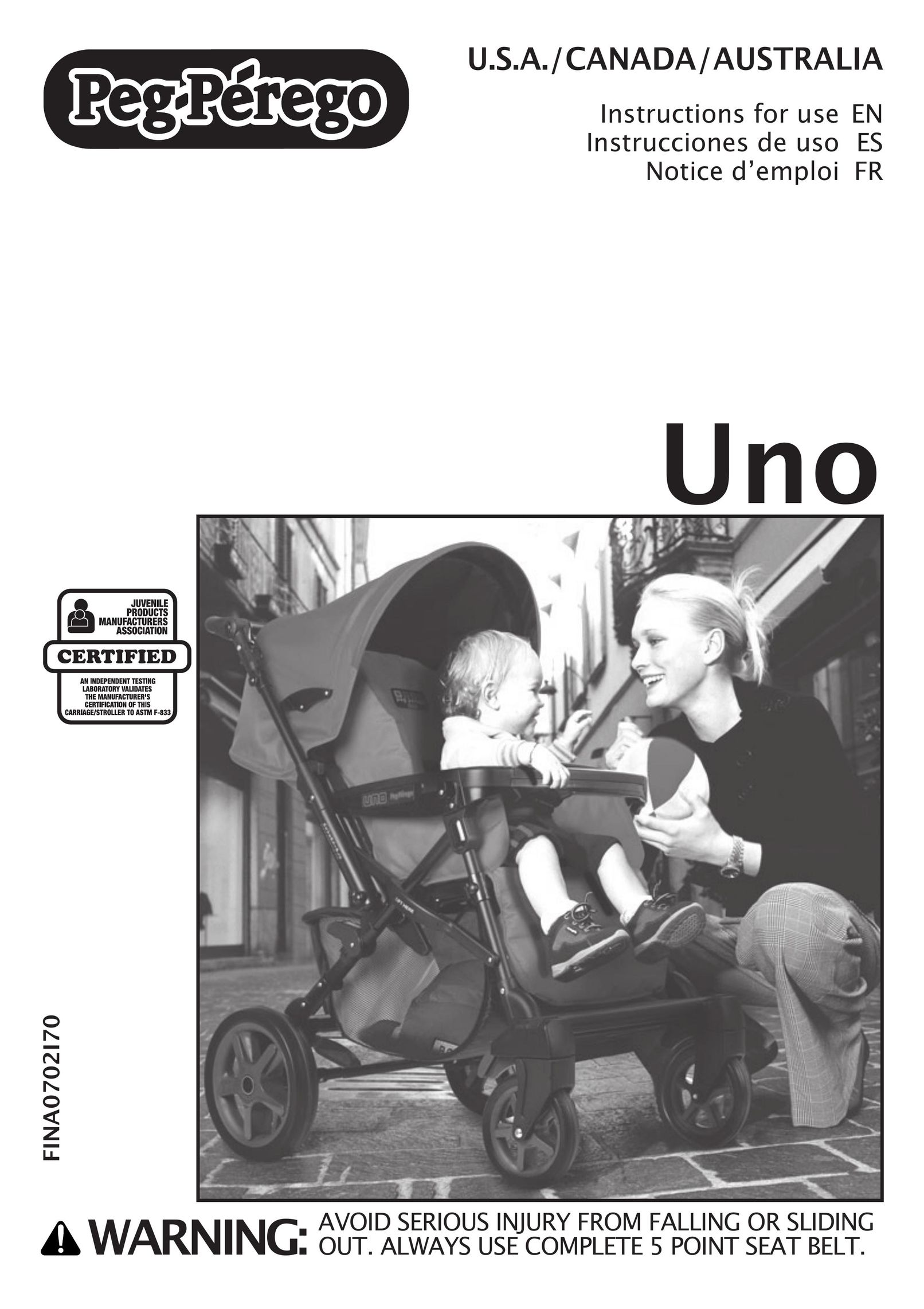 Peg-Perego Uno Stroller User Manual