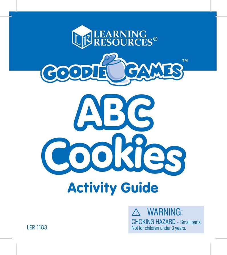 Learning Resources LER 1183 Table Top Game User Manual