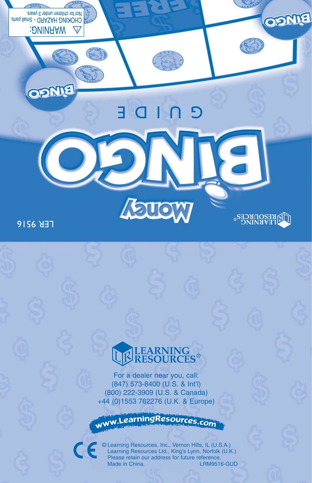 Learning Resources LER 9516 Table Top Game User Manual