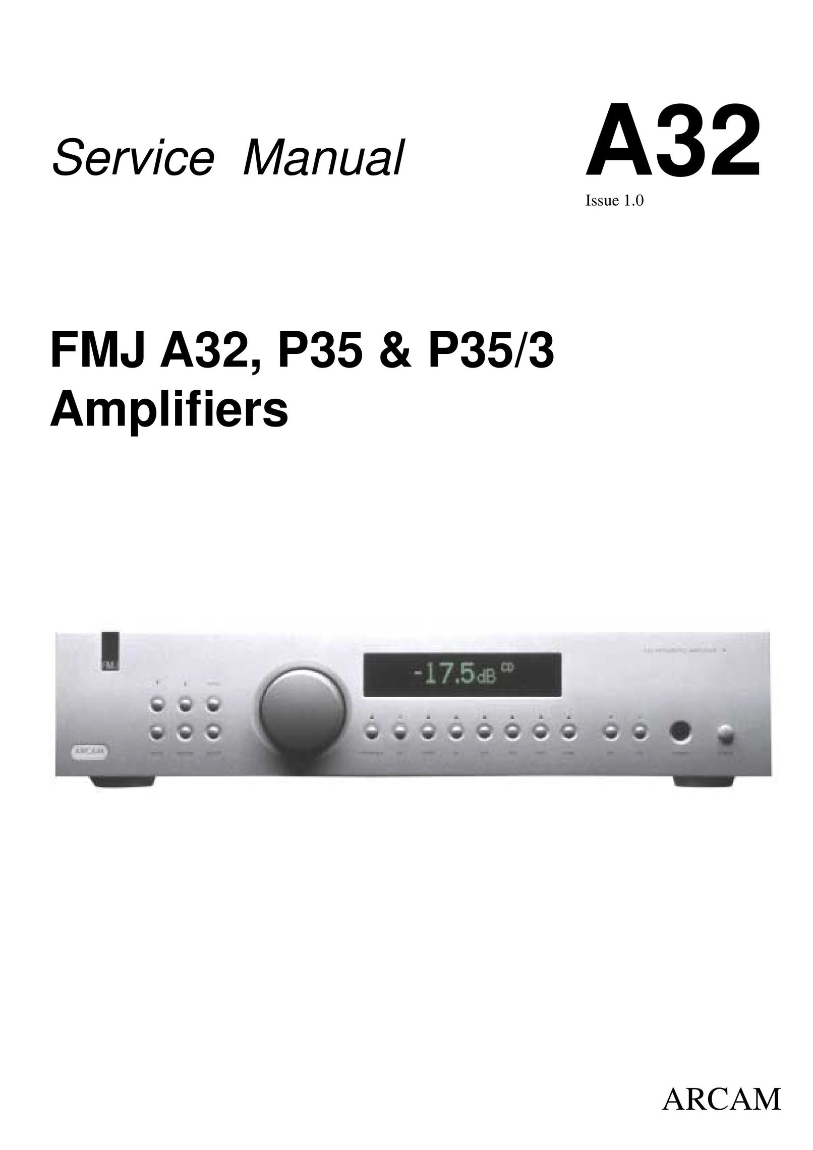 Arcam FMJ A32 Car Amplifier User Manual