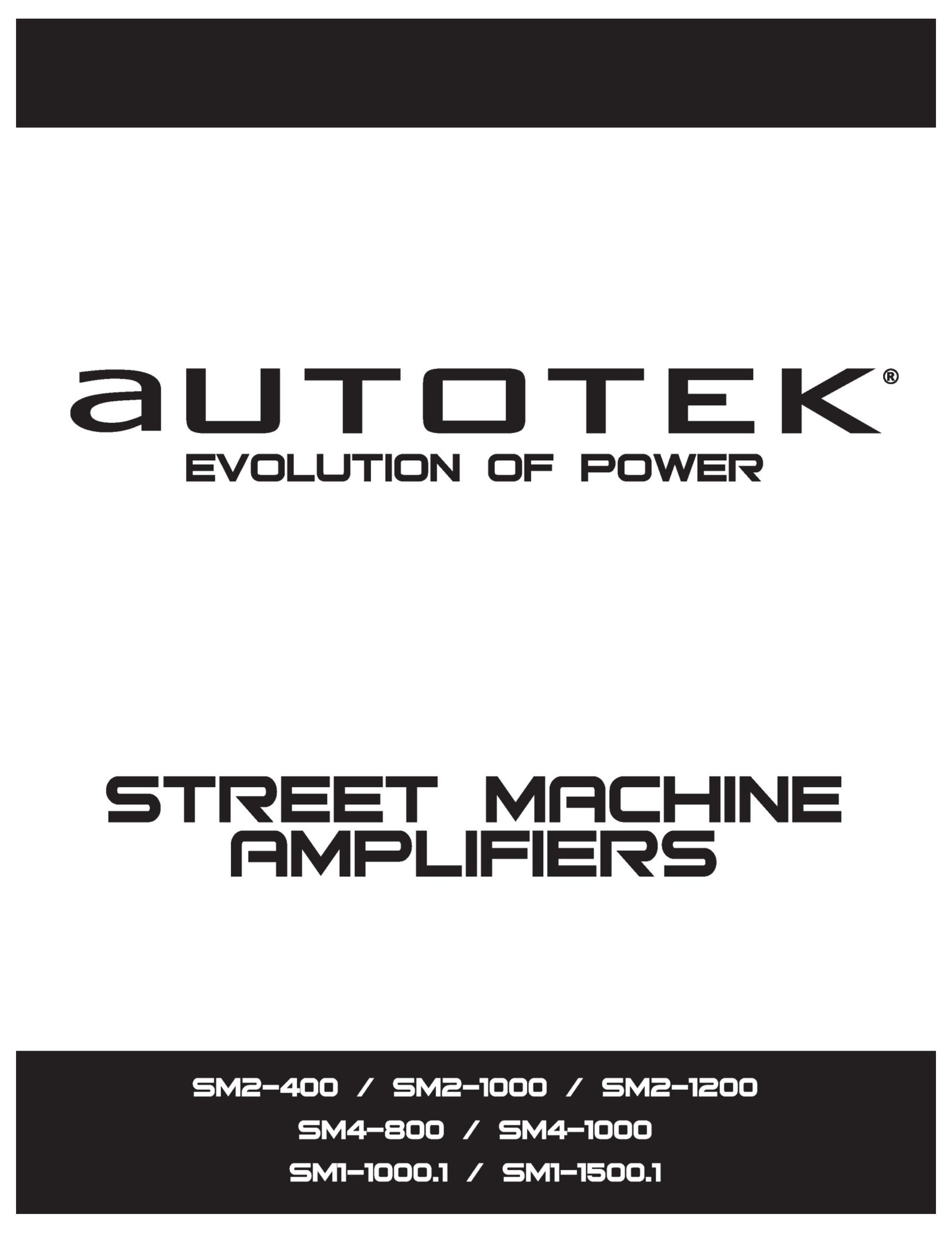 AutoTek SM1-100.1 Car Amplifier User Manual
