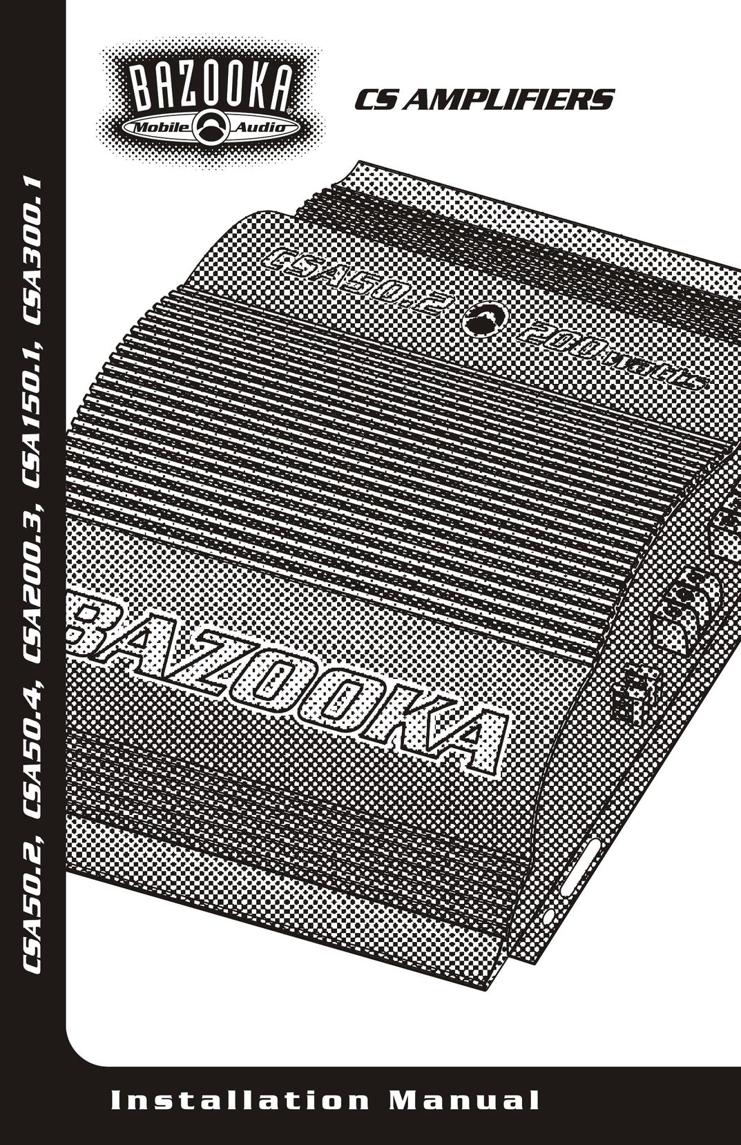 Bazooka CSA50.4 Car Amplifier User Manual