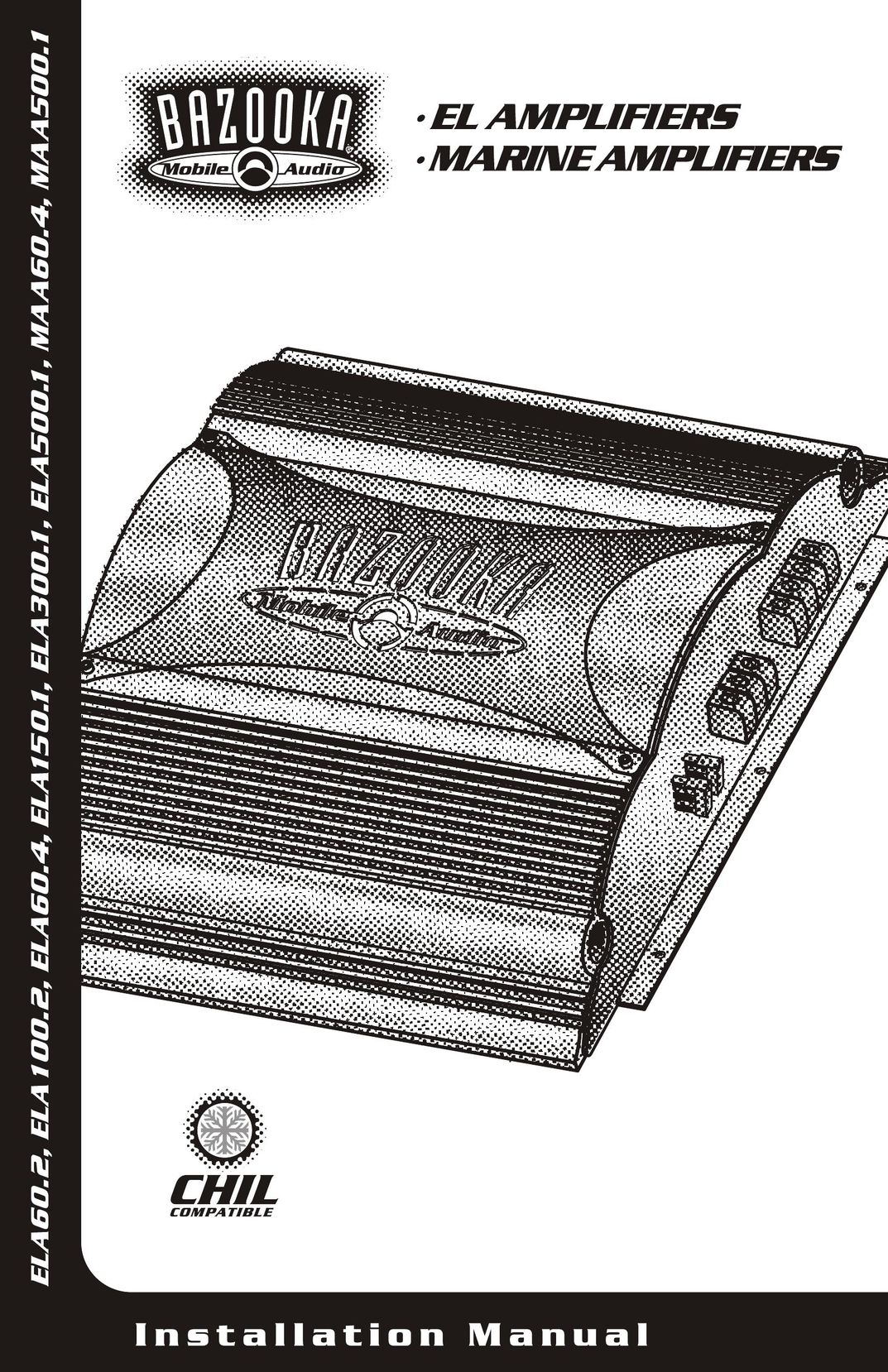 Bazooka ELA150.1 Car Amplifier User Manual