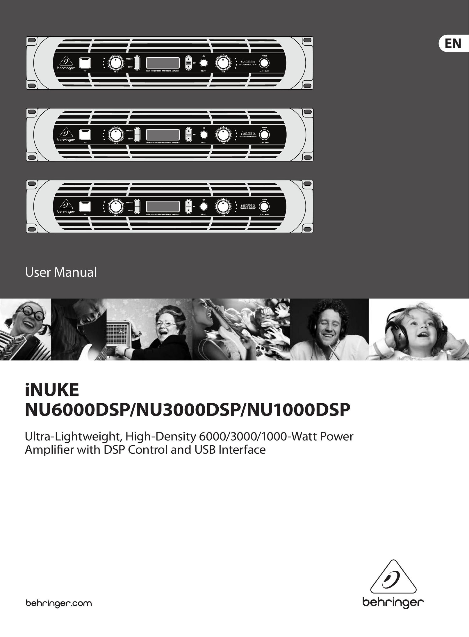Behringer NU3000DSP Car Amplifier User Manual
