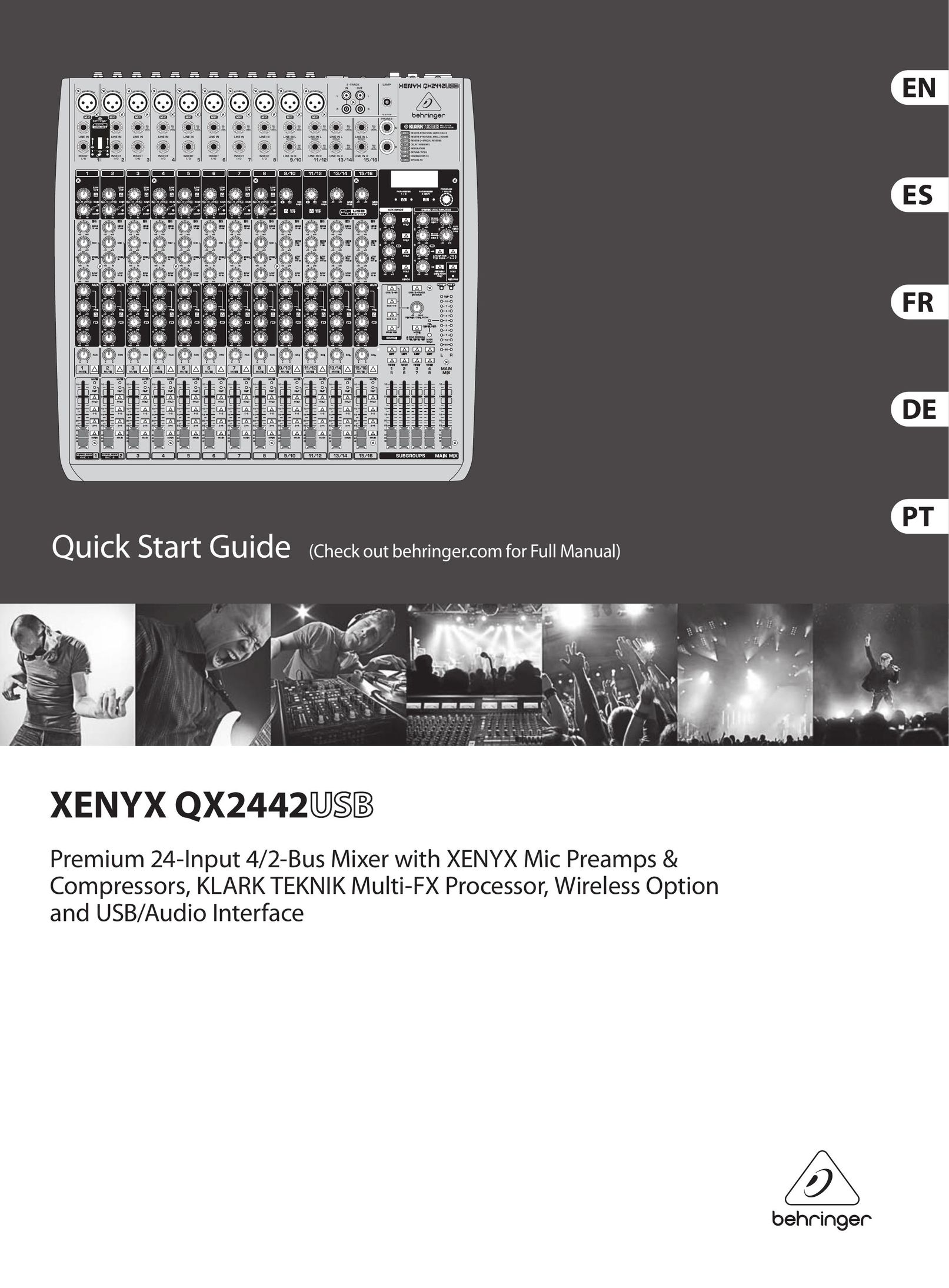 Behringer XENYX QX2442USB Car Amplifier User Manual