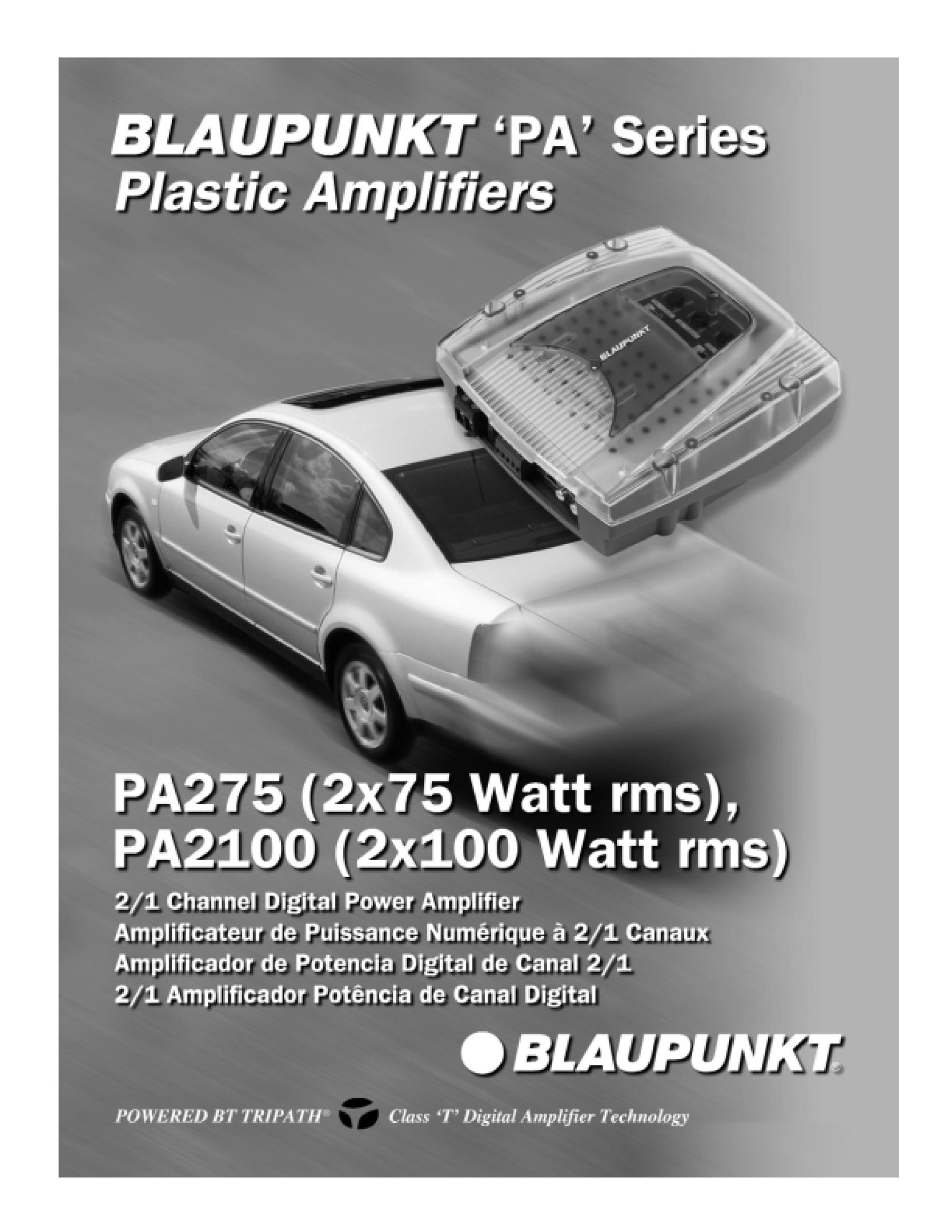 Blaupunkt PA2100 Car Amplifier User Manual