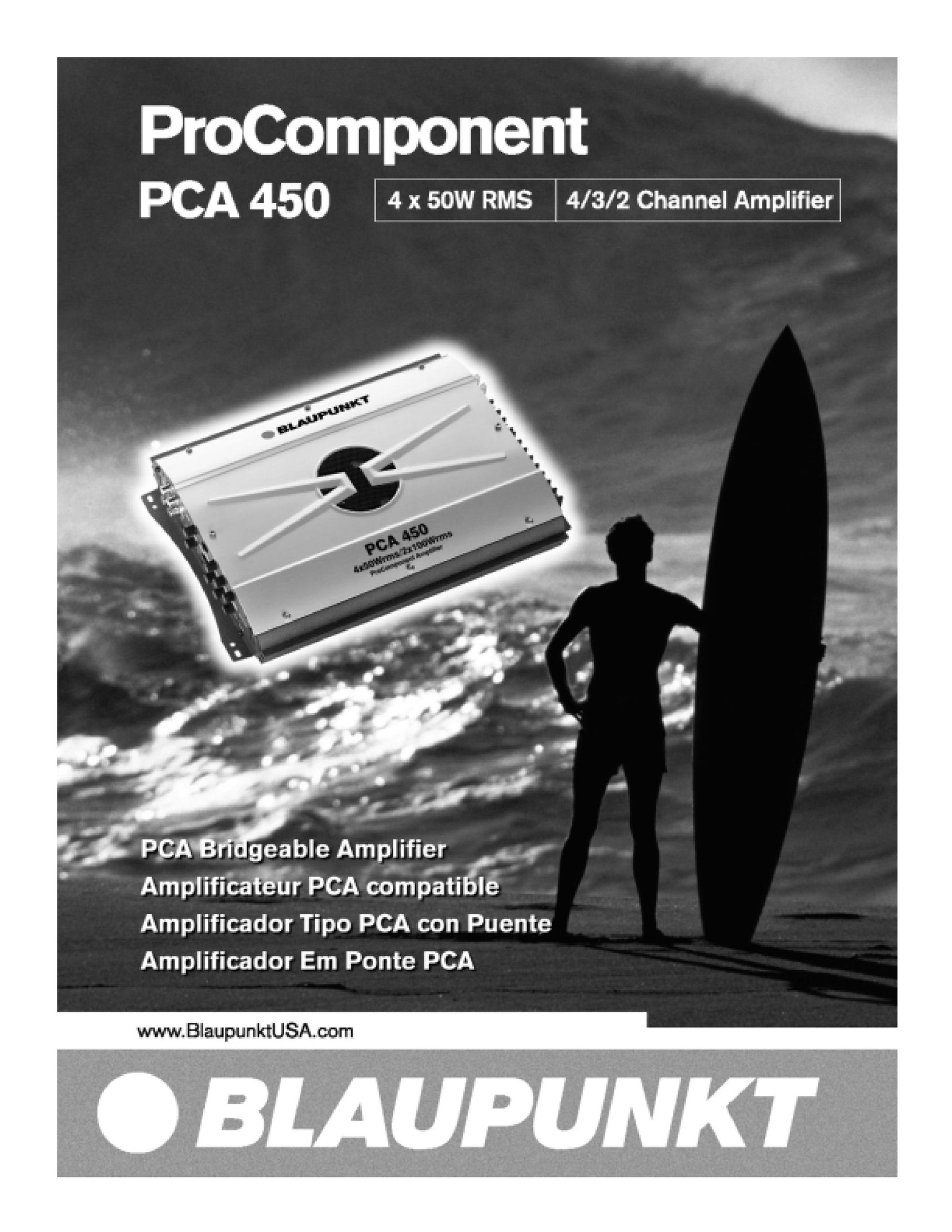 Blaupunkt PCA450 Car Amplifier User Manual