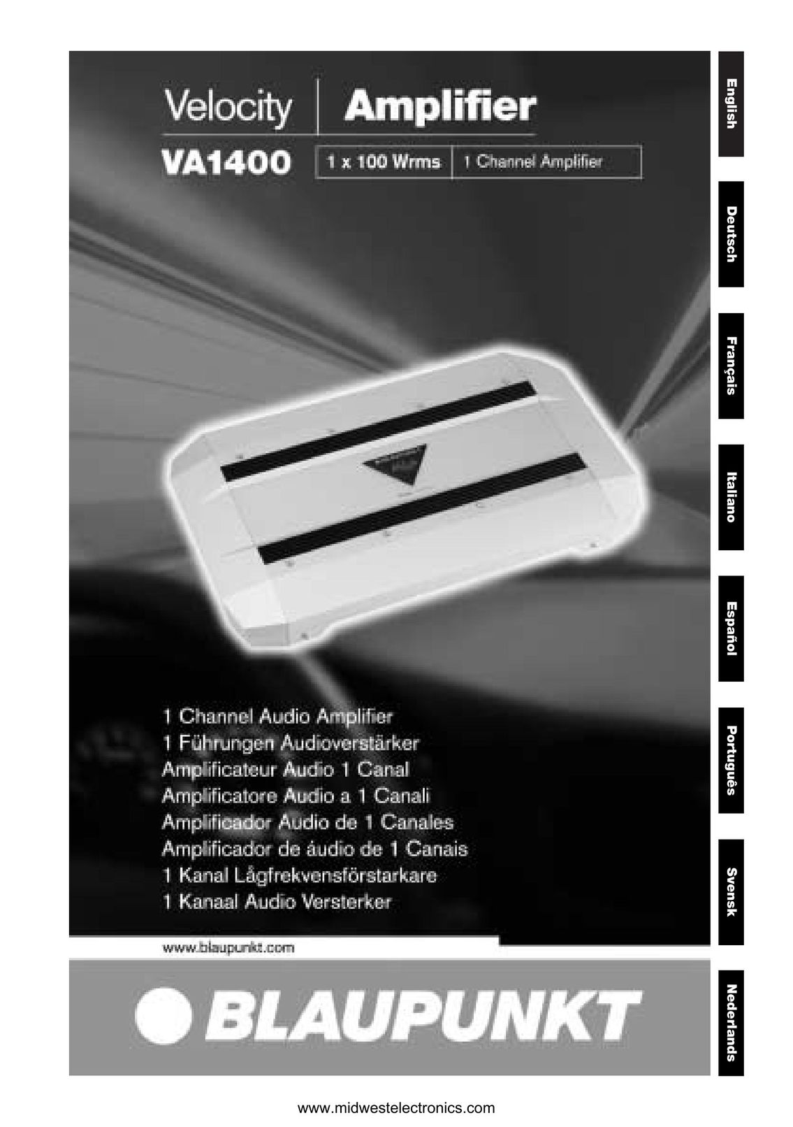 Blaupunkt VA1400 Car Amplifier User Manual