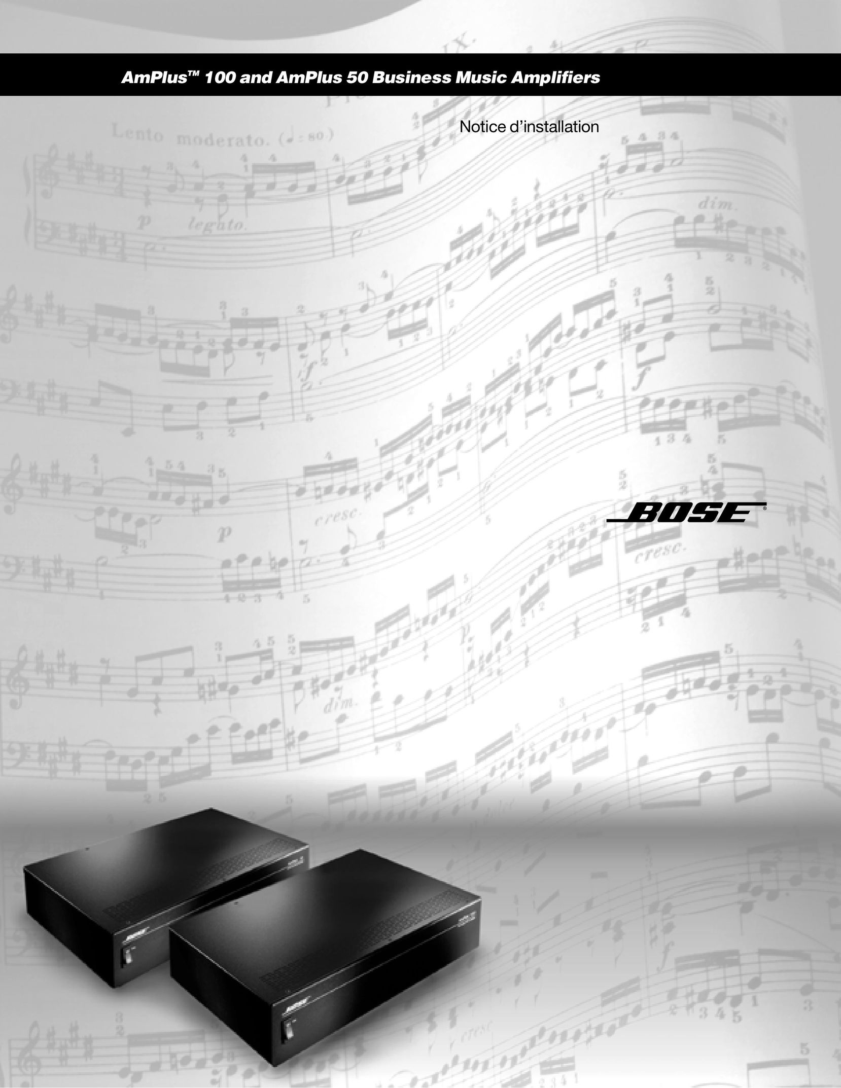 Bose AmPlus 50 Car Amplifier User Manual