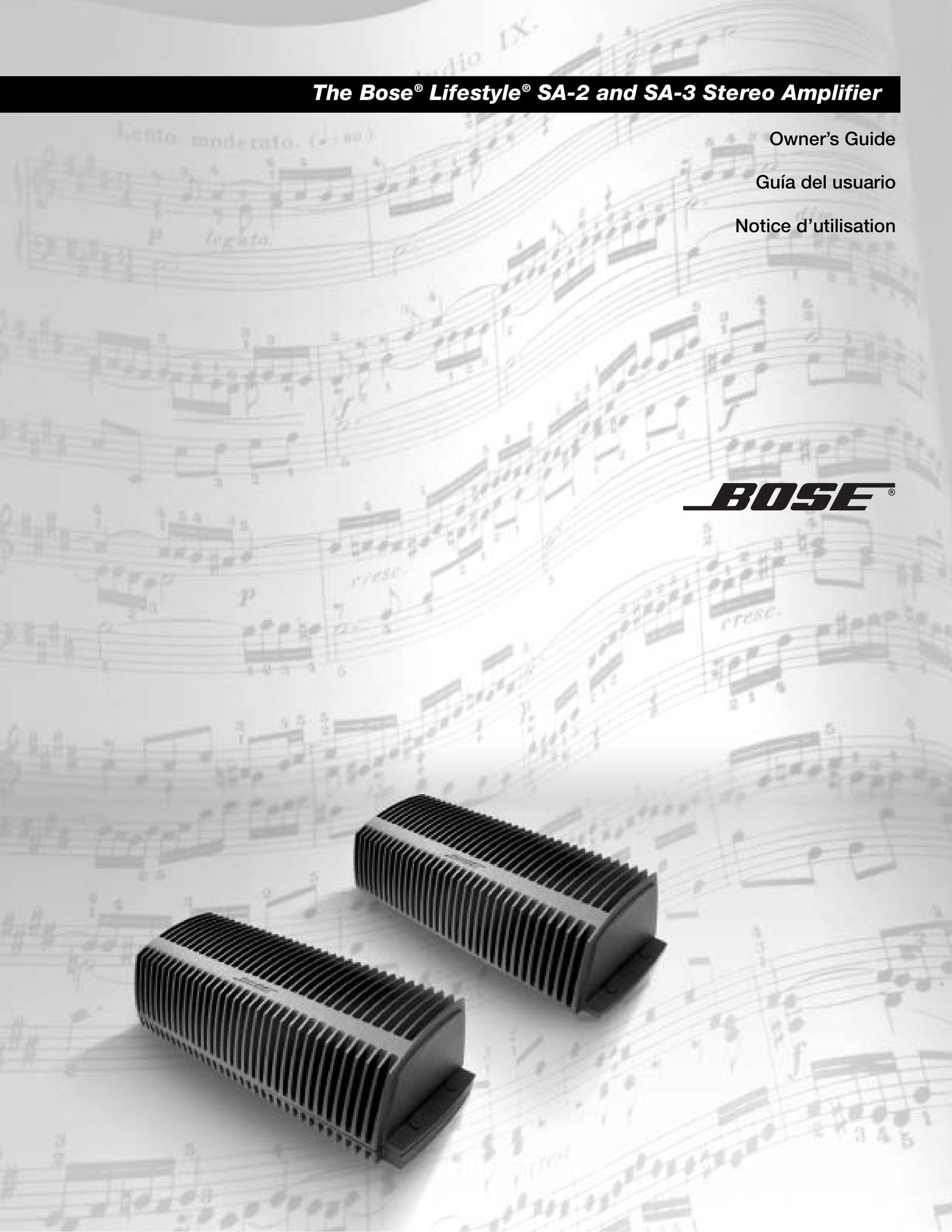 Bose SA-3 Car Amplifier User Manual