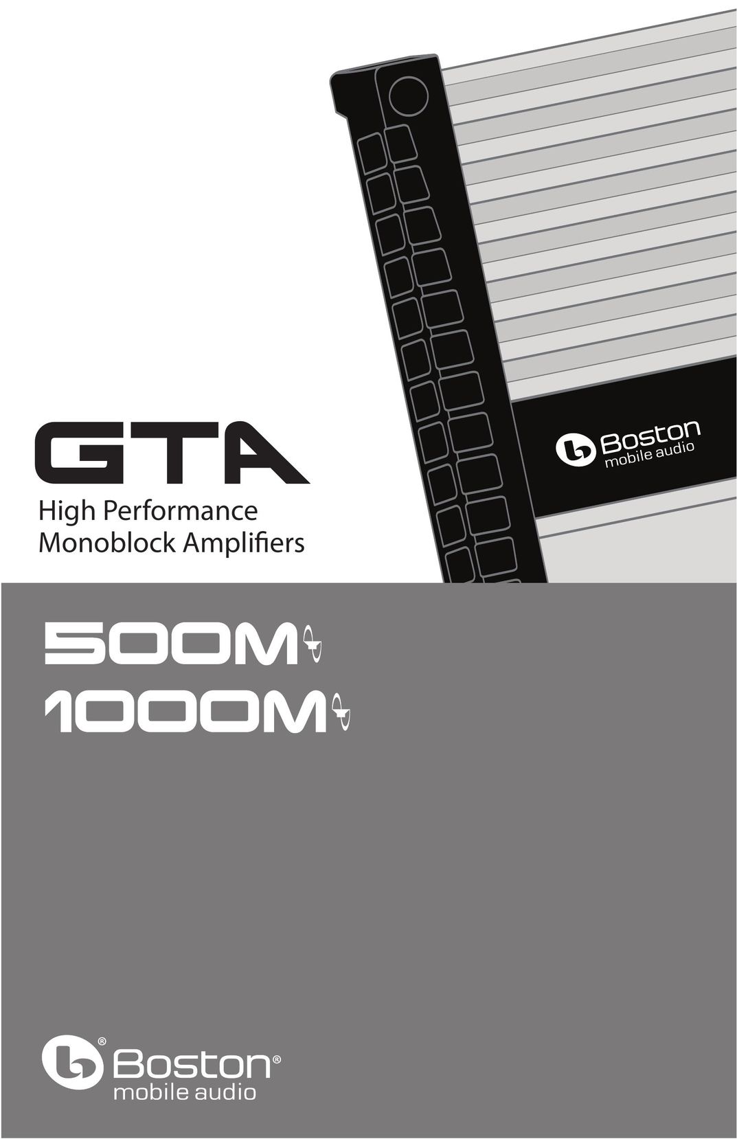 Boston Acoustics 500M Car Amplifier User Manual