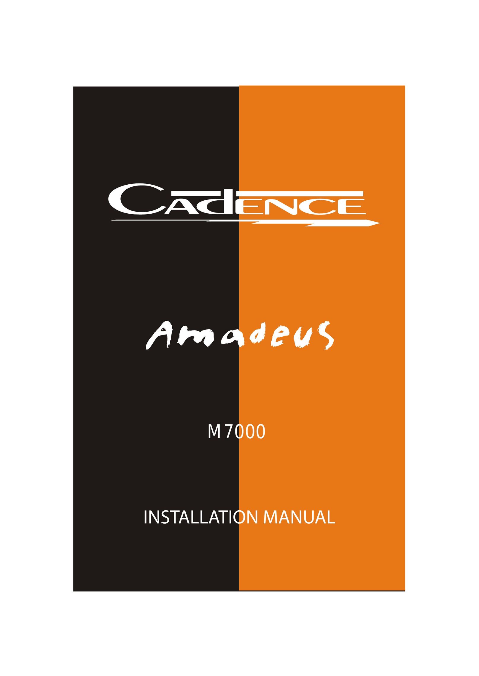 Cadence M7000 Car Amplifier User Manual