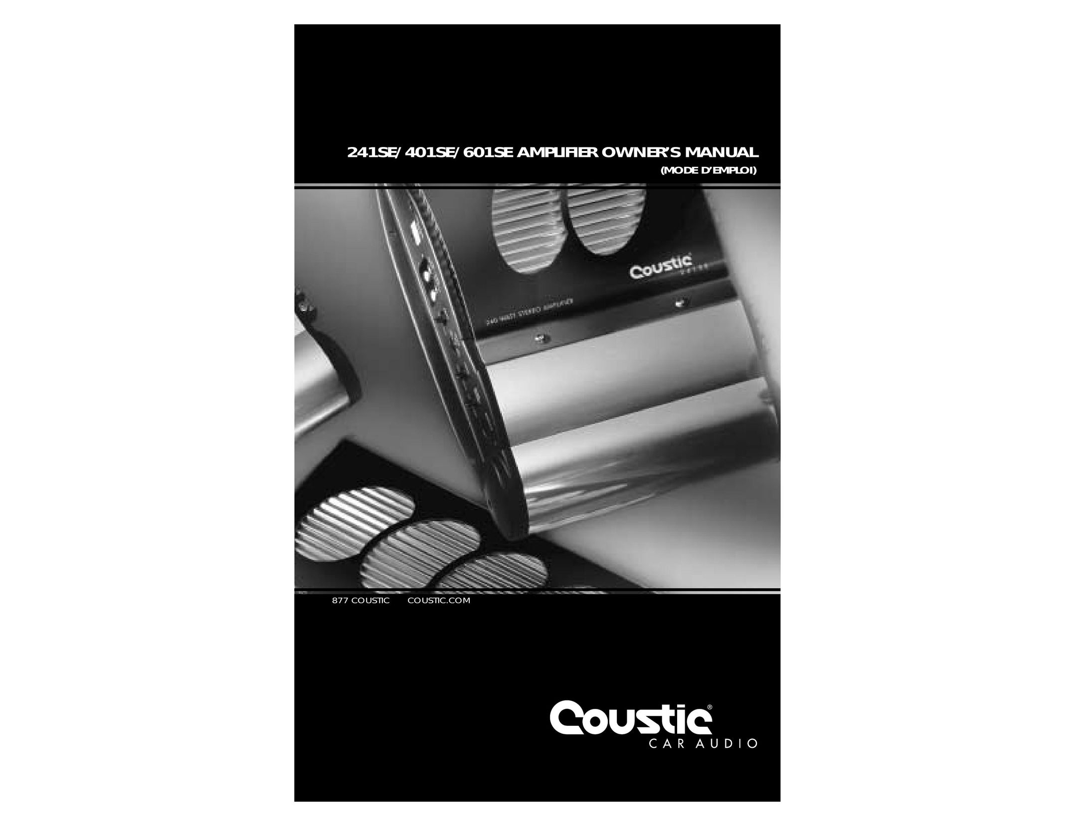 Coustic 241SE Car Amplifier User Manual