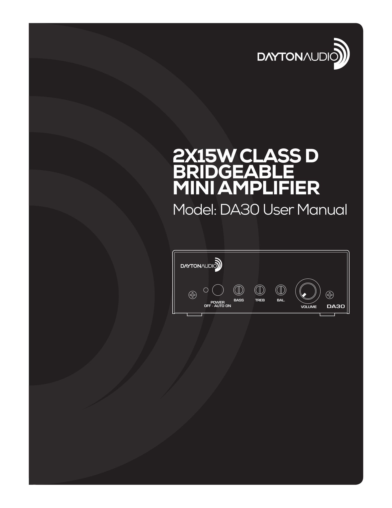 Dayton DA30 Car Amplifier User Manual