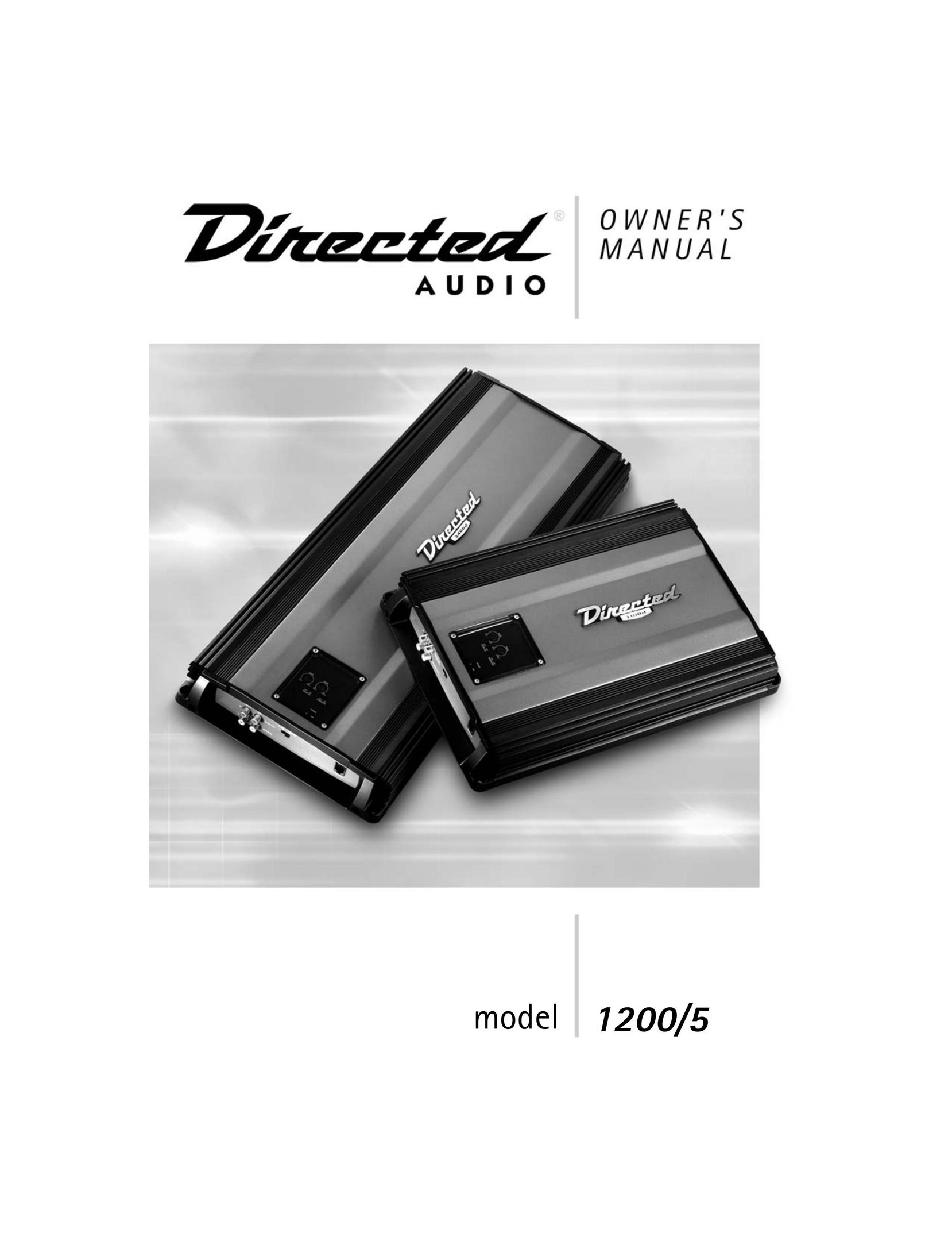 Directed Audio model 1200/5 Car Amplifier User Manual