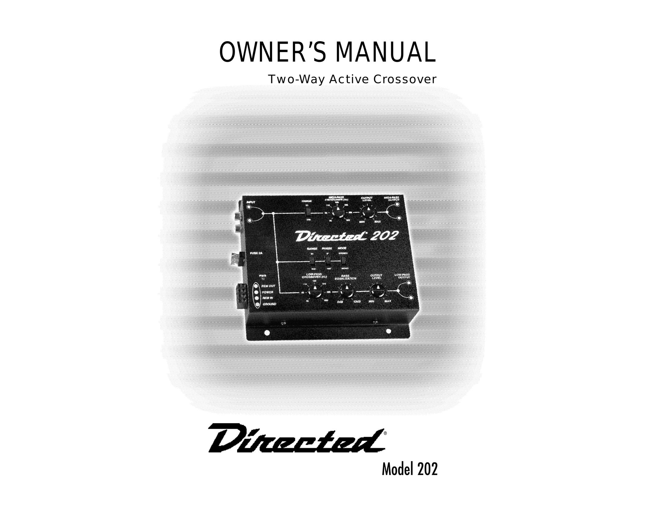 Directed Electronics 202 Car Amplifier User Manual