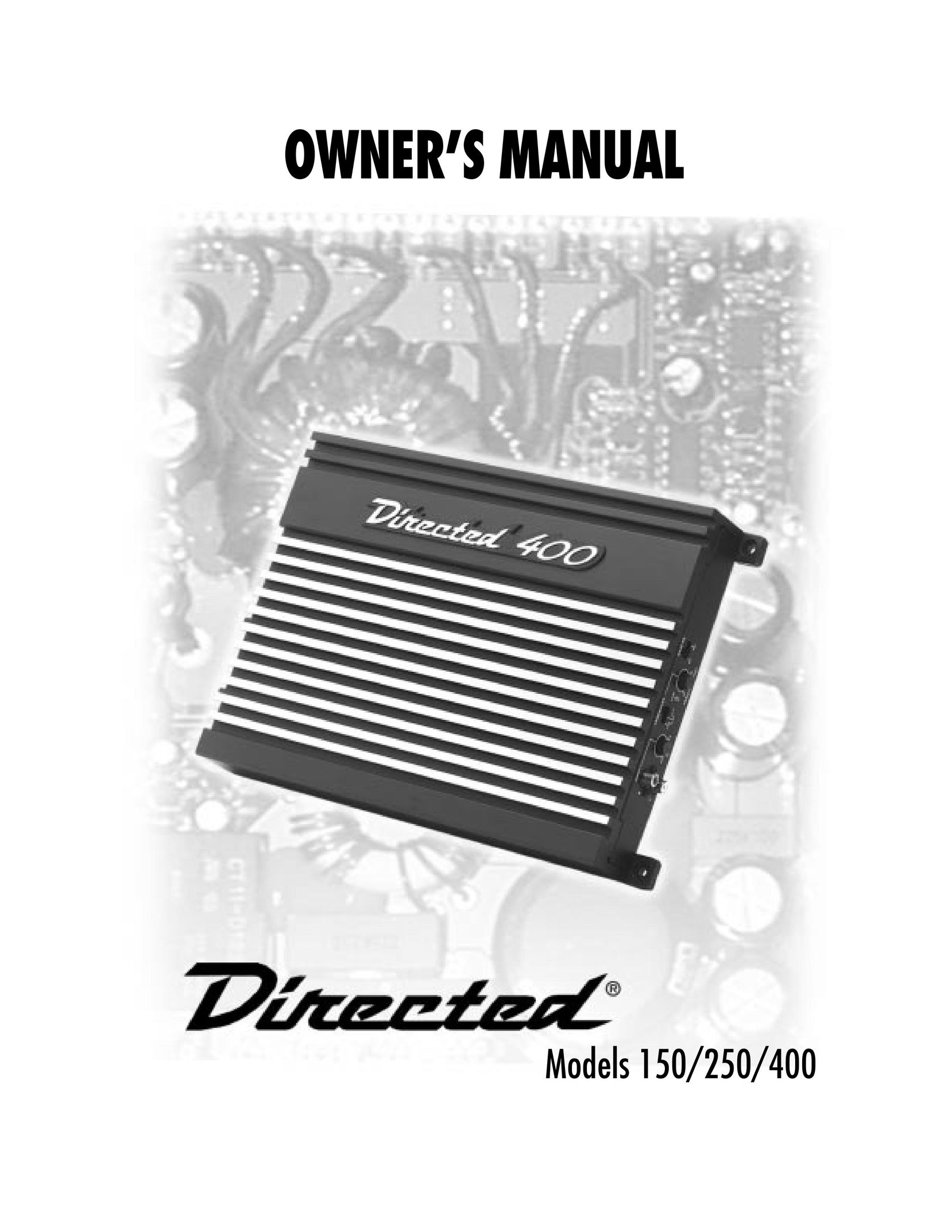 Directed Electronics 400 Car Amplifier User Manual