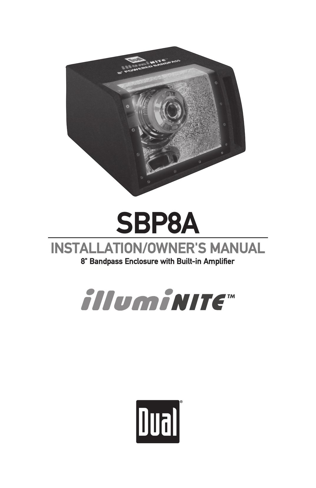 Dual SBP8A Car Amplifier User Manual