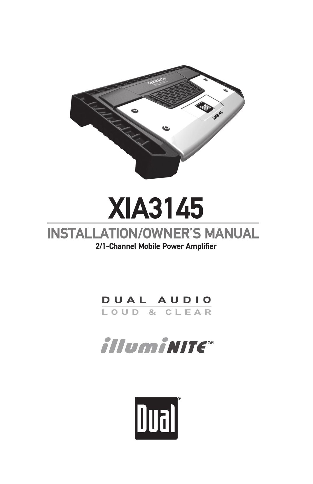 Dual XIA3145 Car Amplifier User Manual