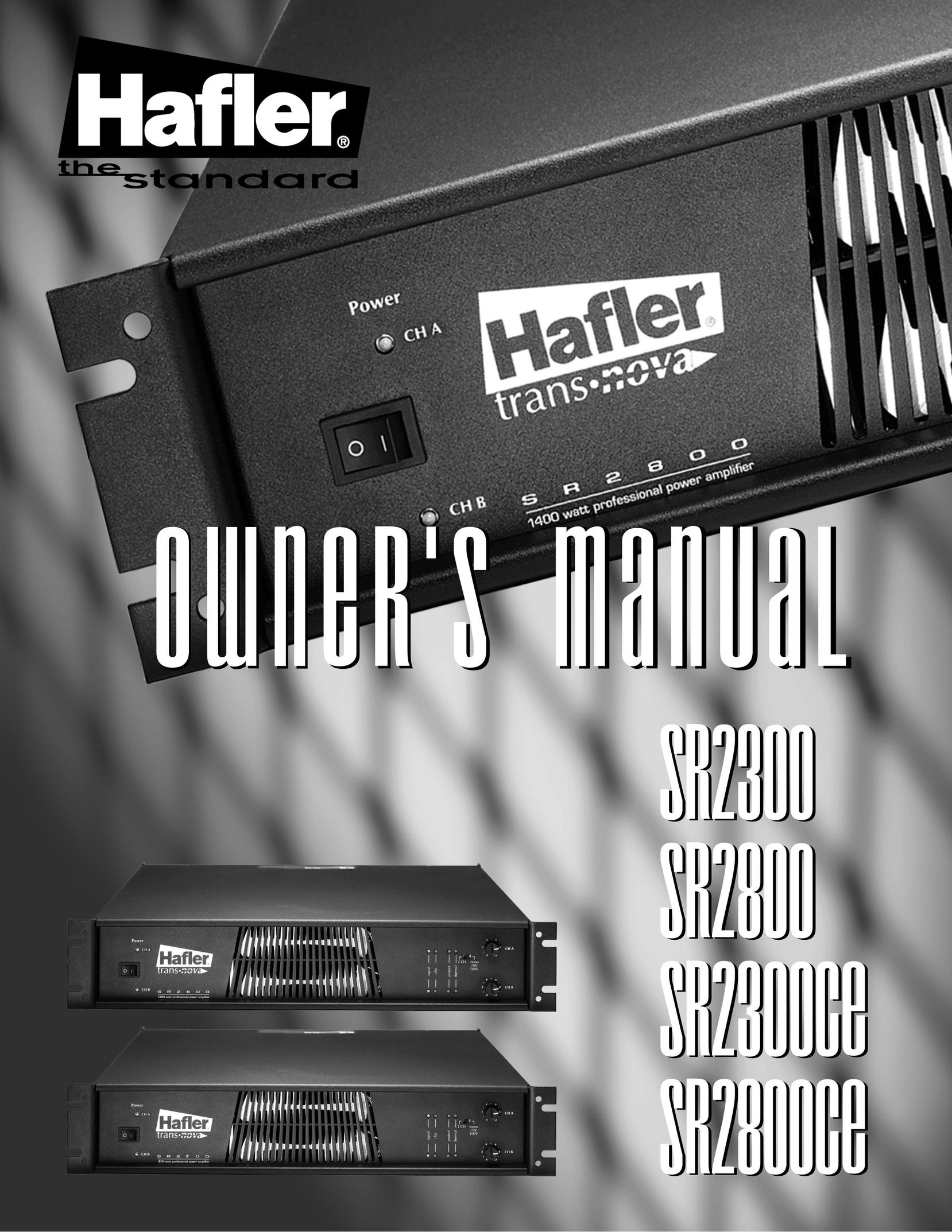 Hafler SR2300CE Car Amplifier User Manual