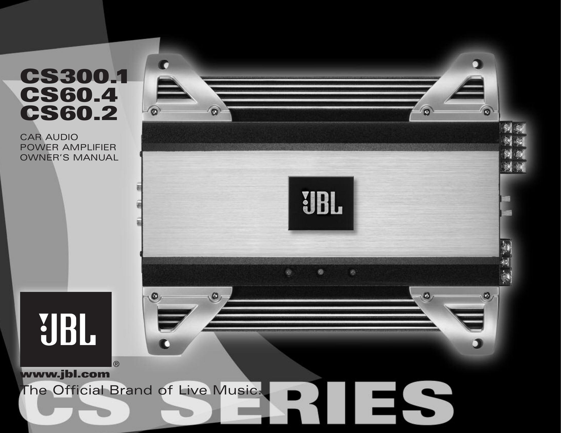 JBL CS60.4 Car Amplifier User Manual