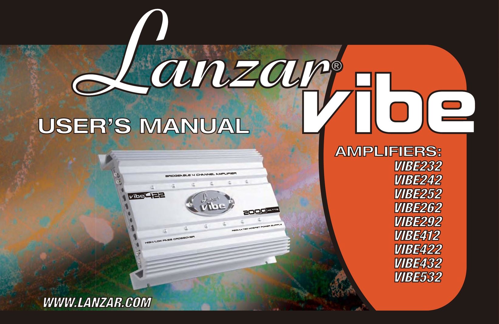 Lanzar Car Audio 232 Car Amplifier User Manual