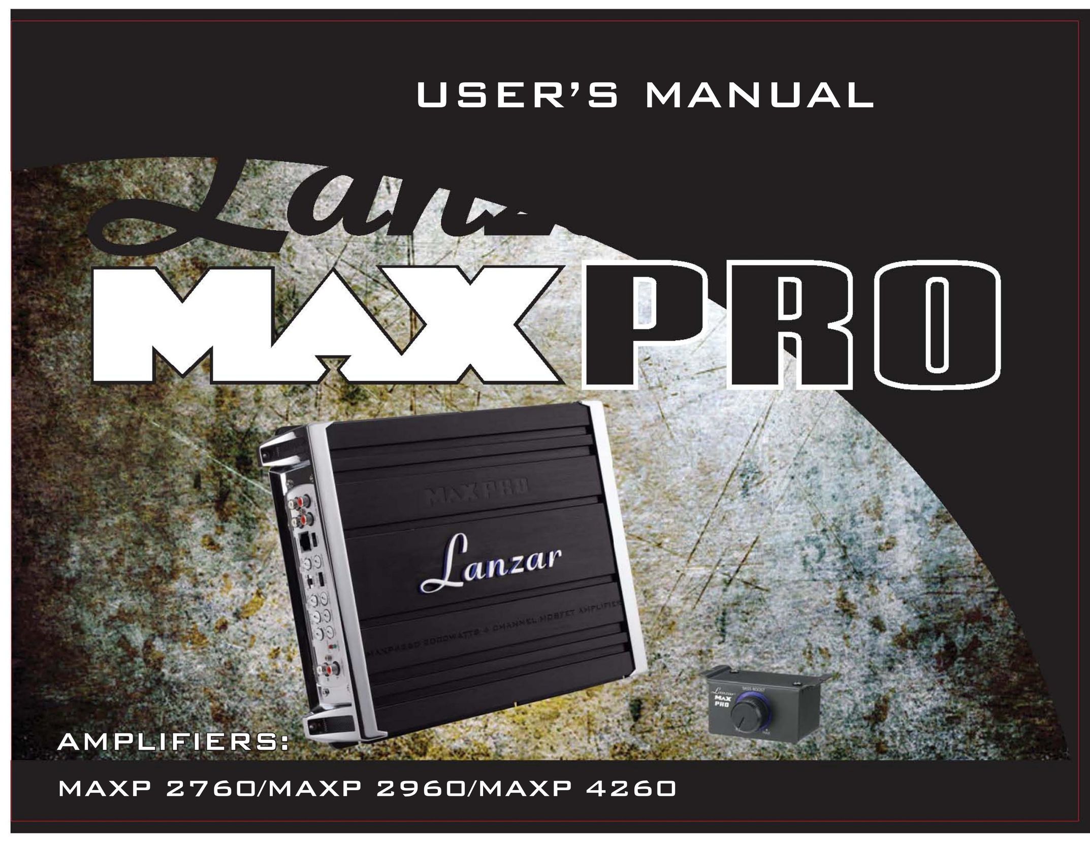 Lanzar Car Audio MAXP 2960 Car Amplifier User Manual
