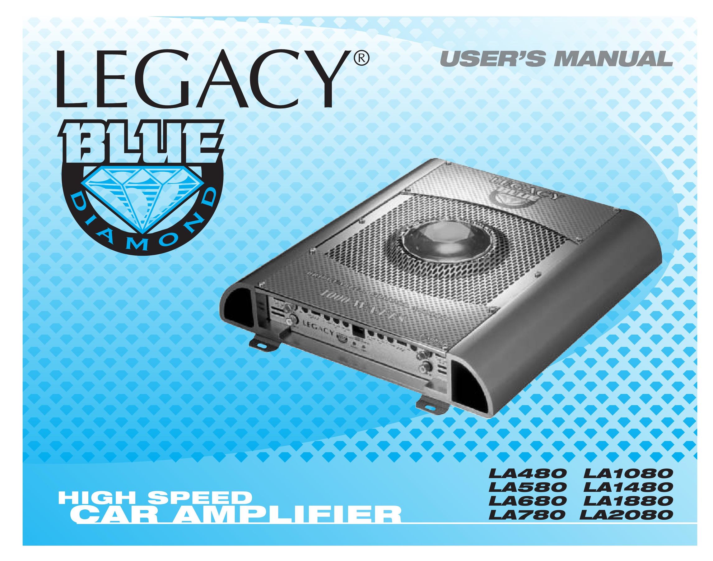 Legacy Car Audio LA1080 Car Amplifier User Manual