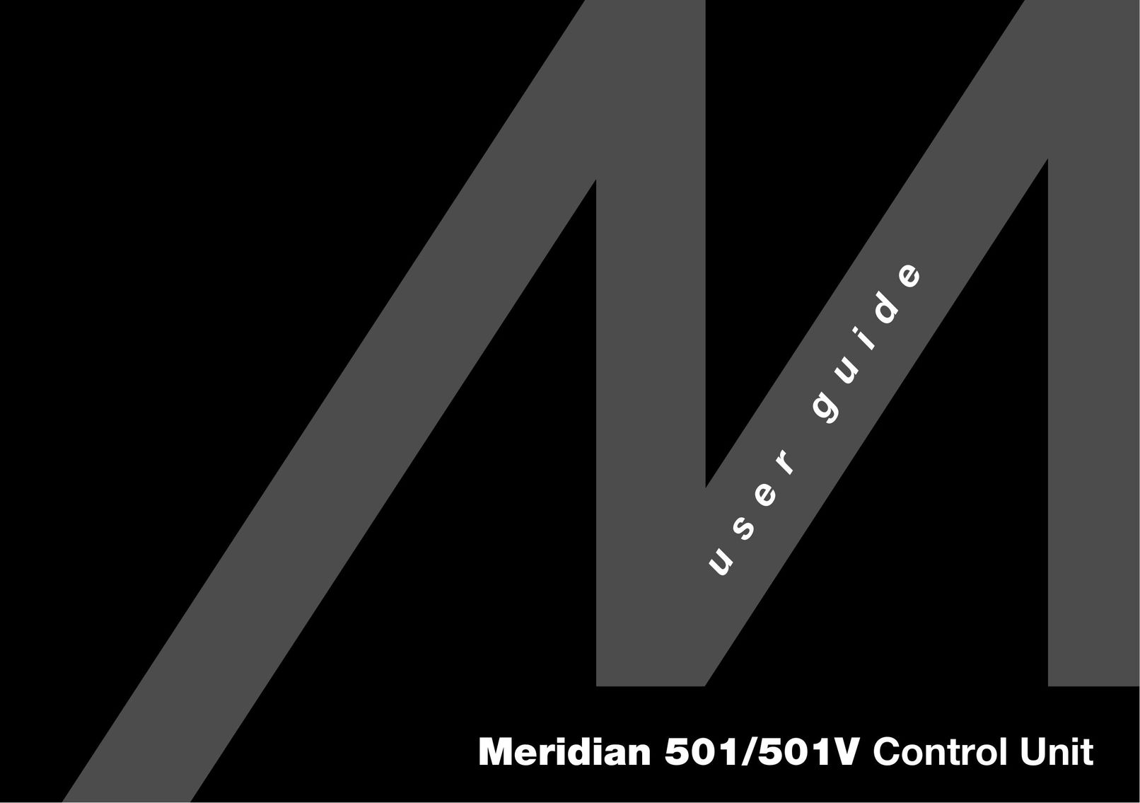Meridian Audio 501V Car Amplifier User Manual