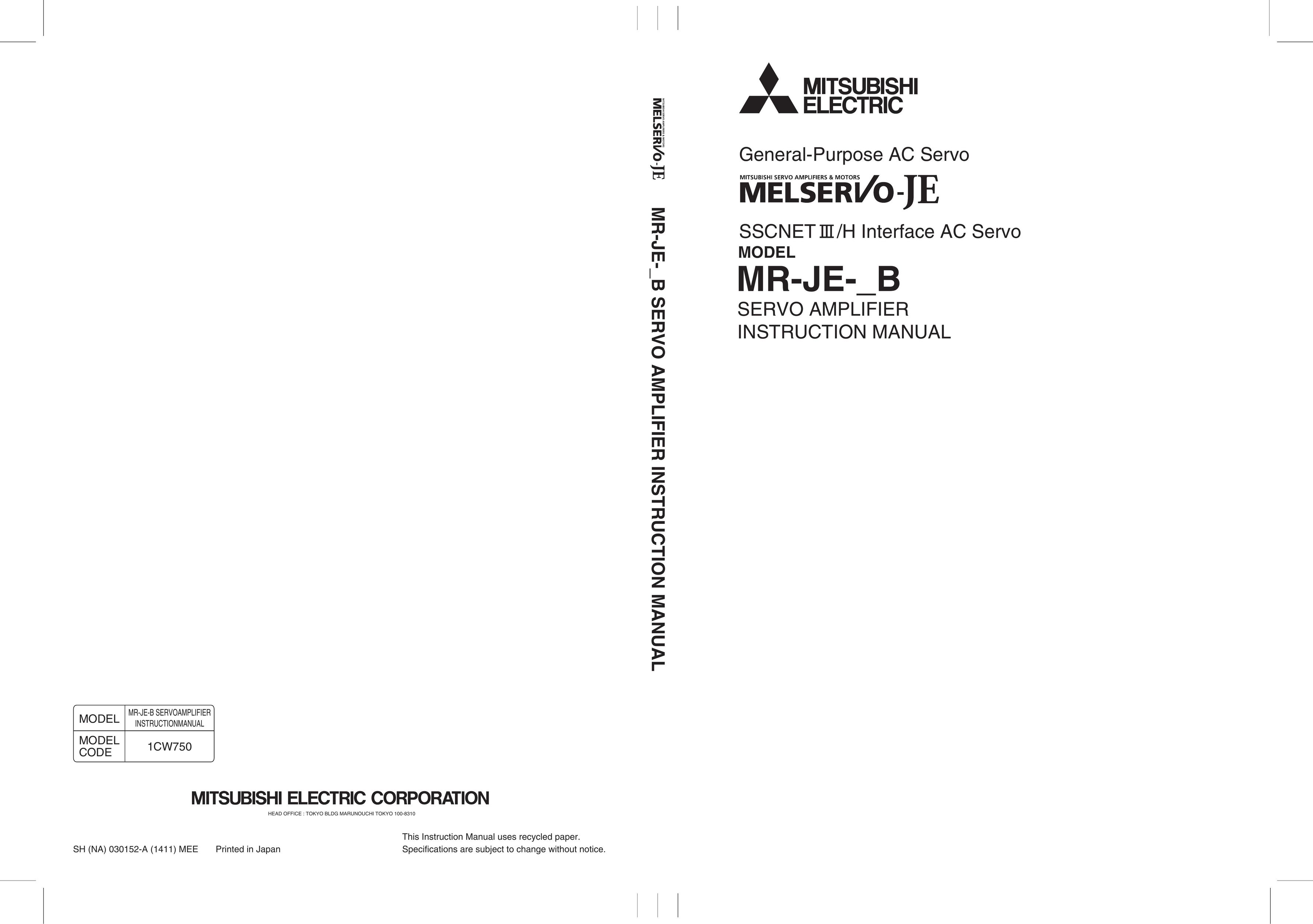 Mitsumi electronic mr-j3-b Car Amplifier User Manual
