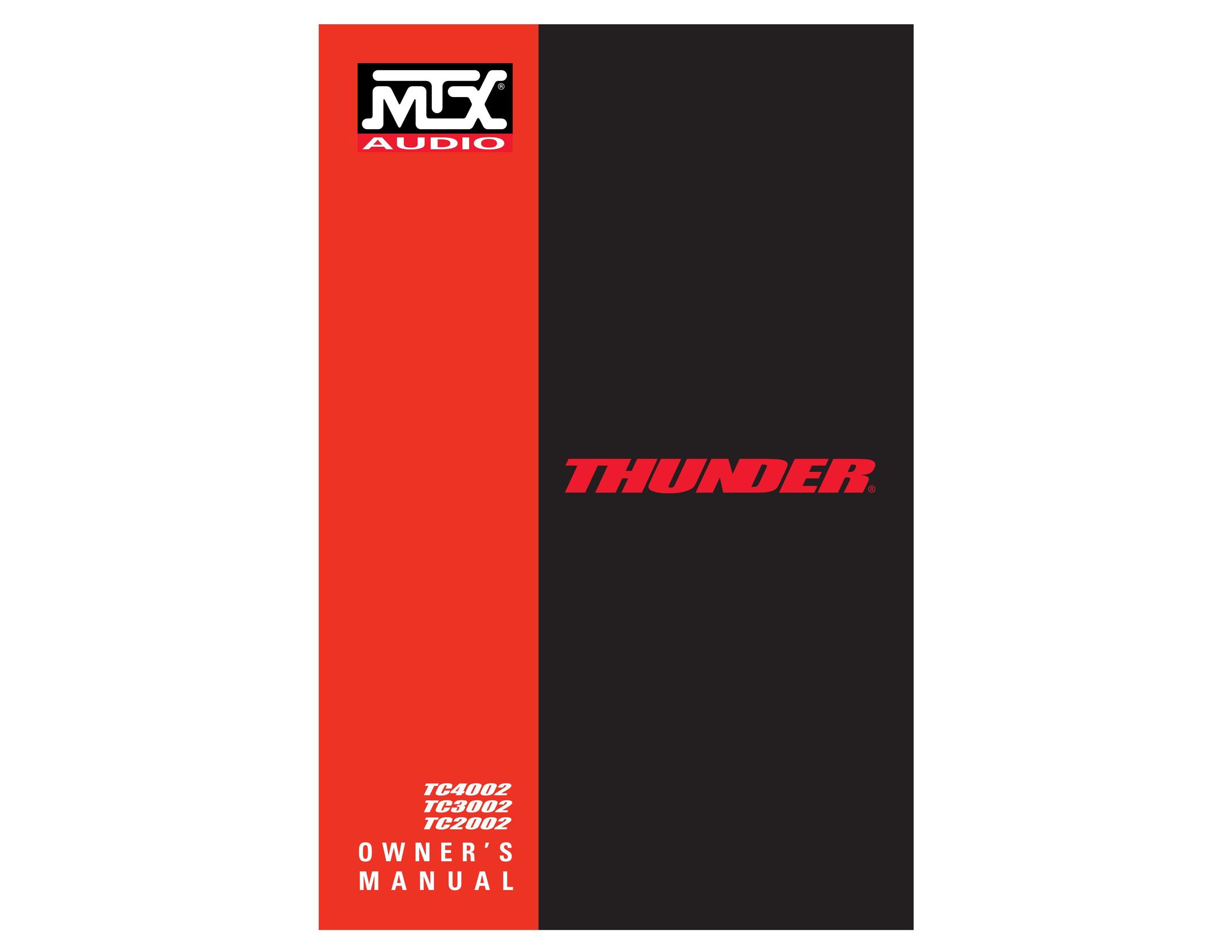 MTX Audio 1501D Car Amplifier User Manual
